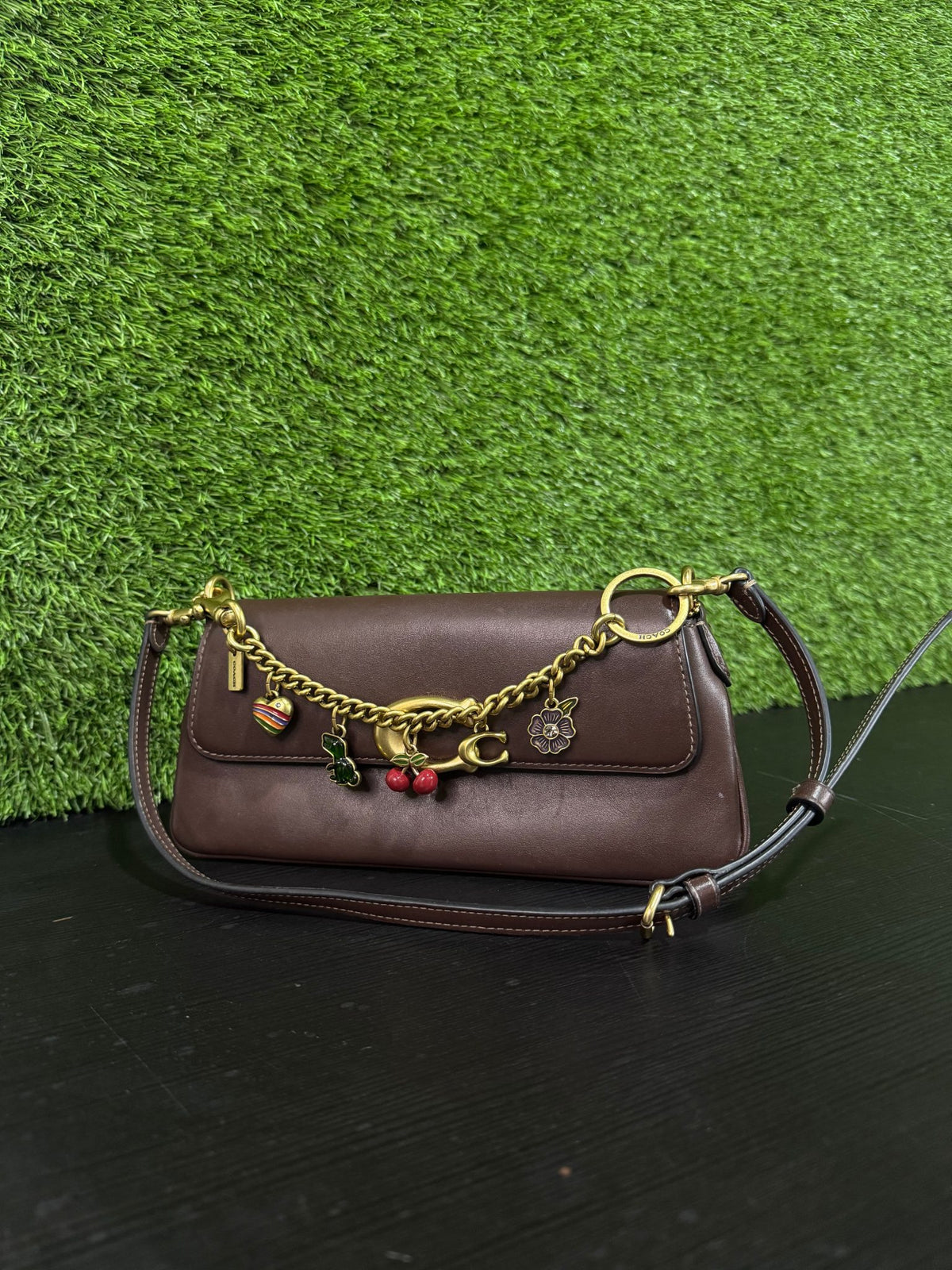 COACH Brown Leather Shoulder Bag