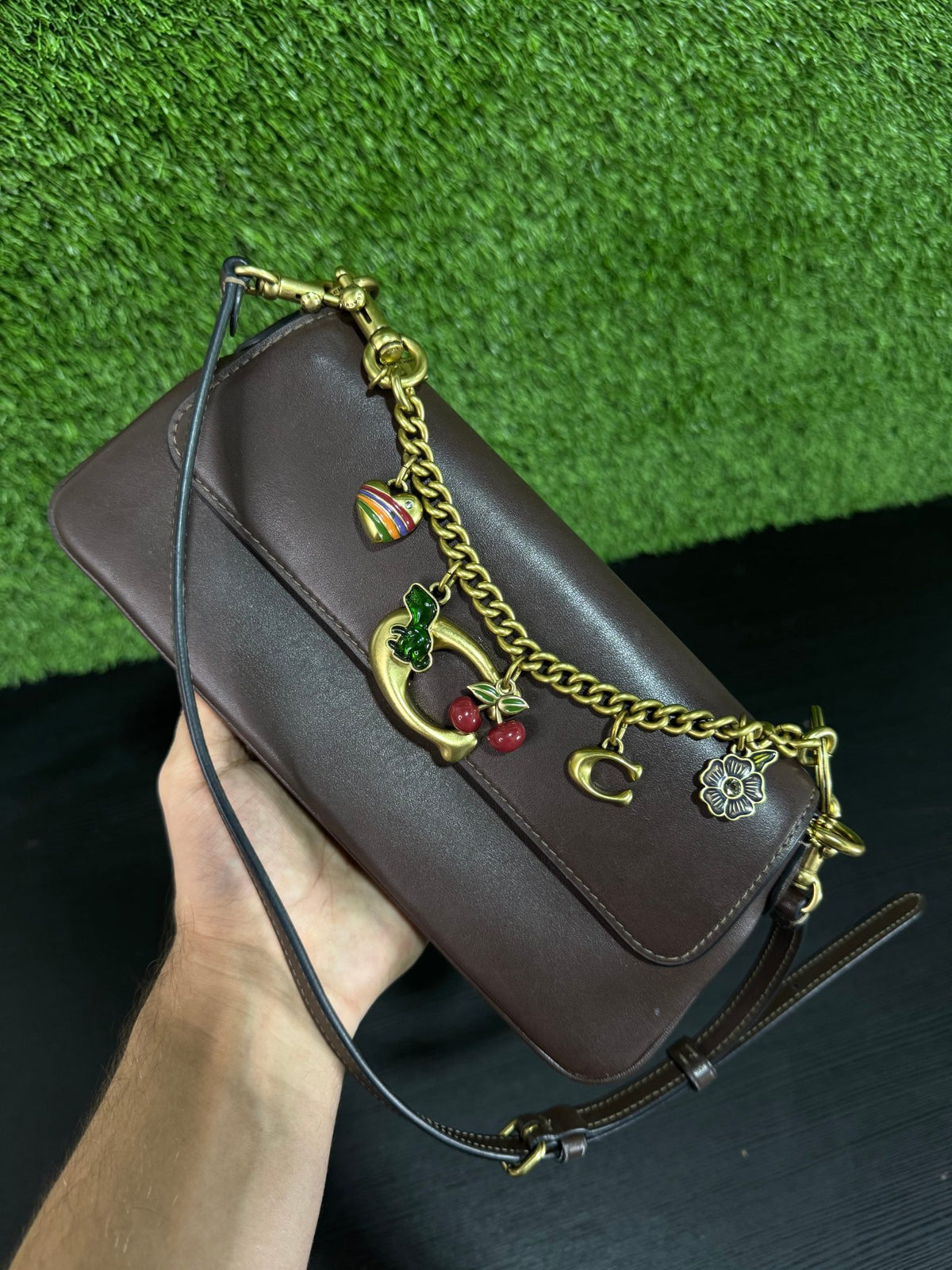 COACH Brown Leather Shoulder Bag