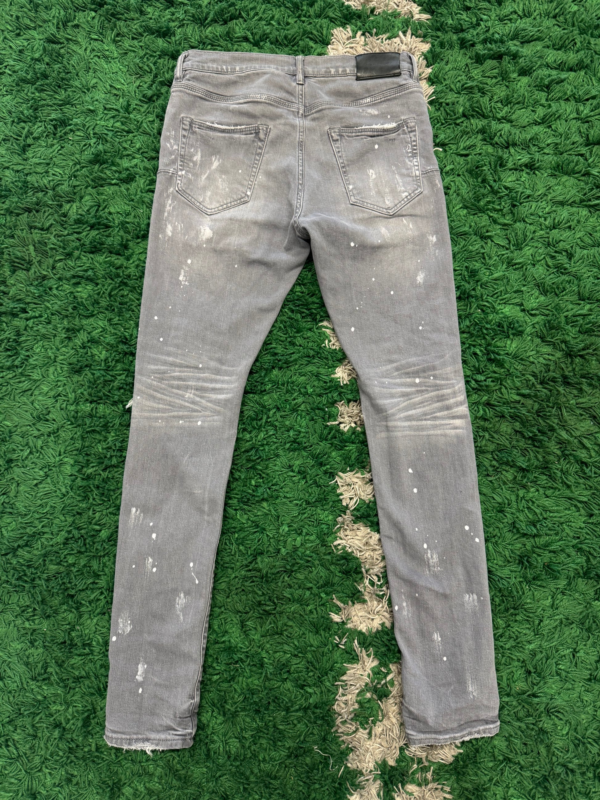 Purple Brand Skinny Grey Denim
