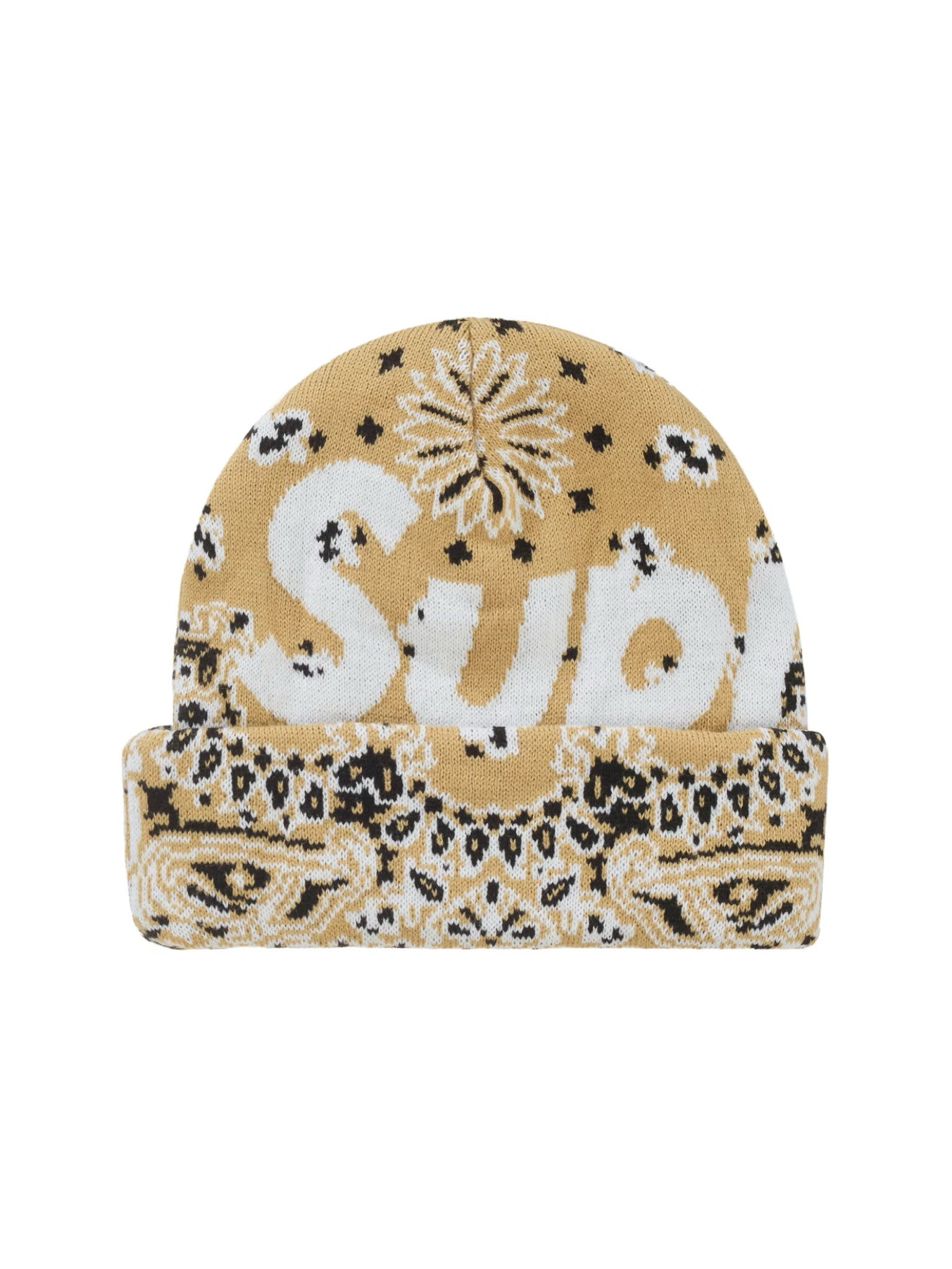 Supreme Bandana Beanie Beige