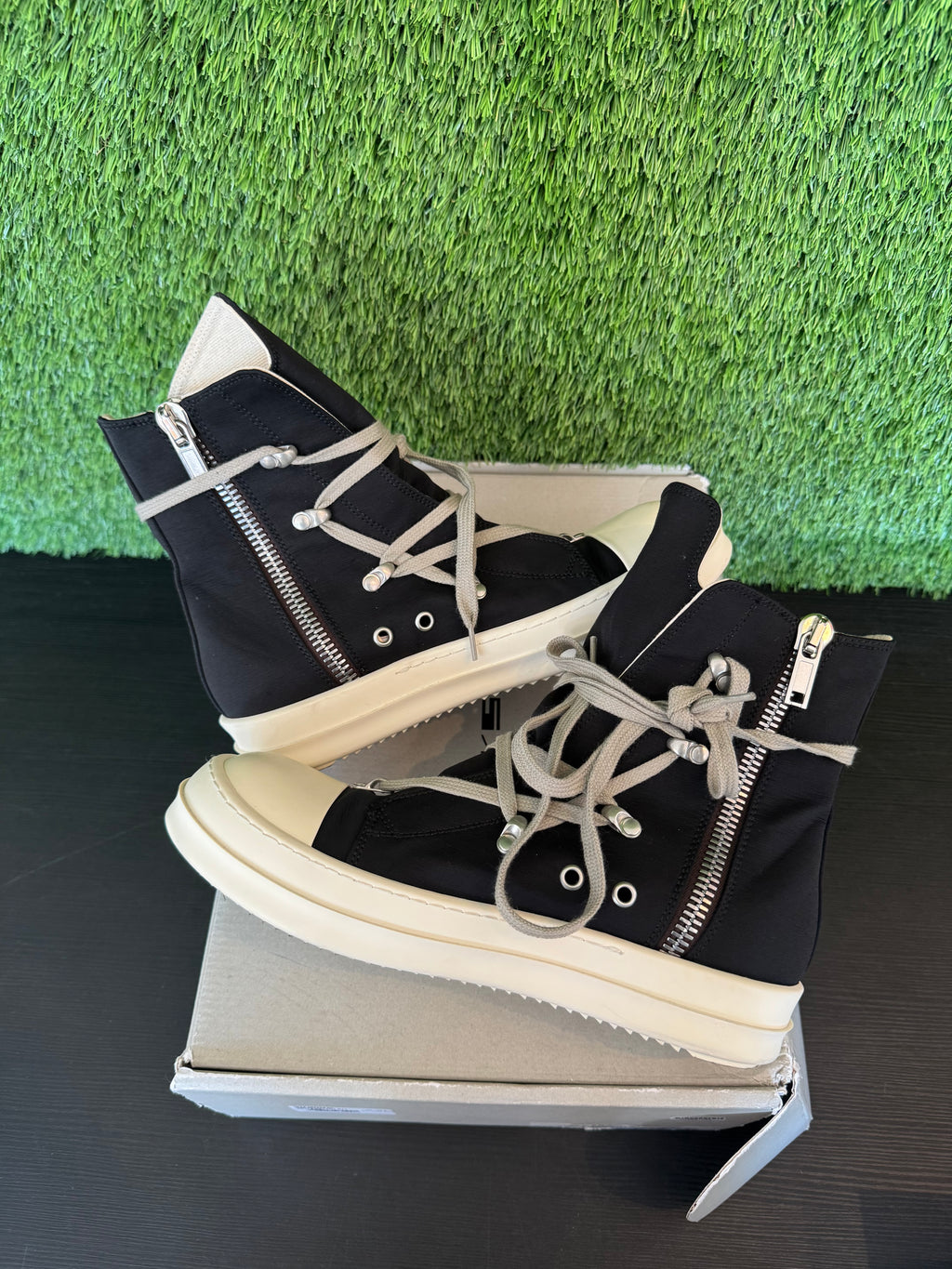 Rick Owens Lido DRKSHDW Hexa High Black/Milk