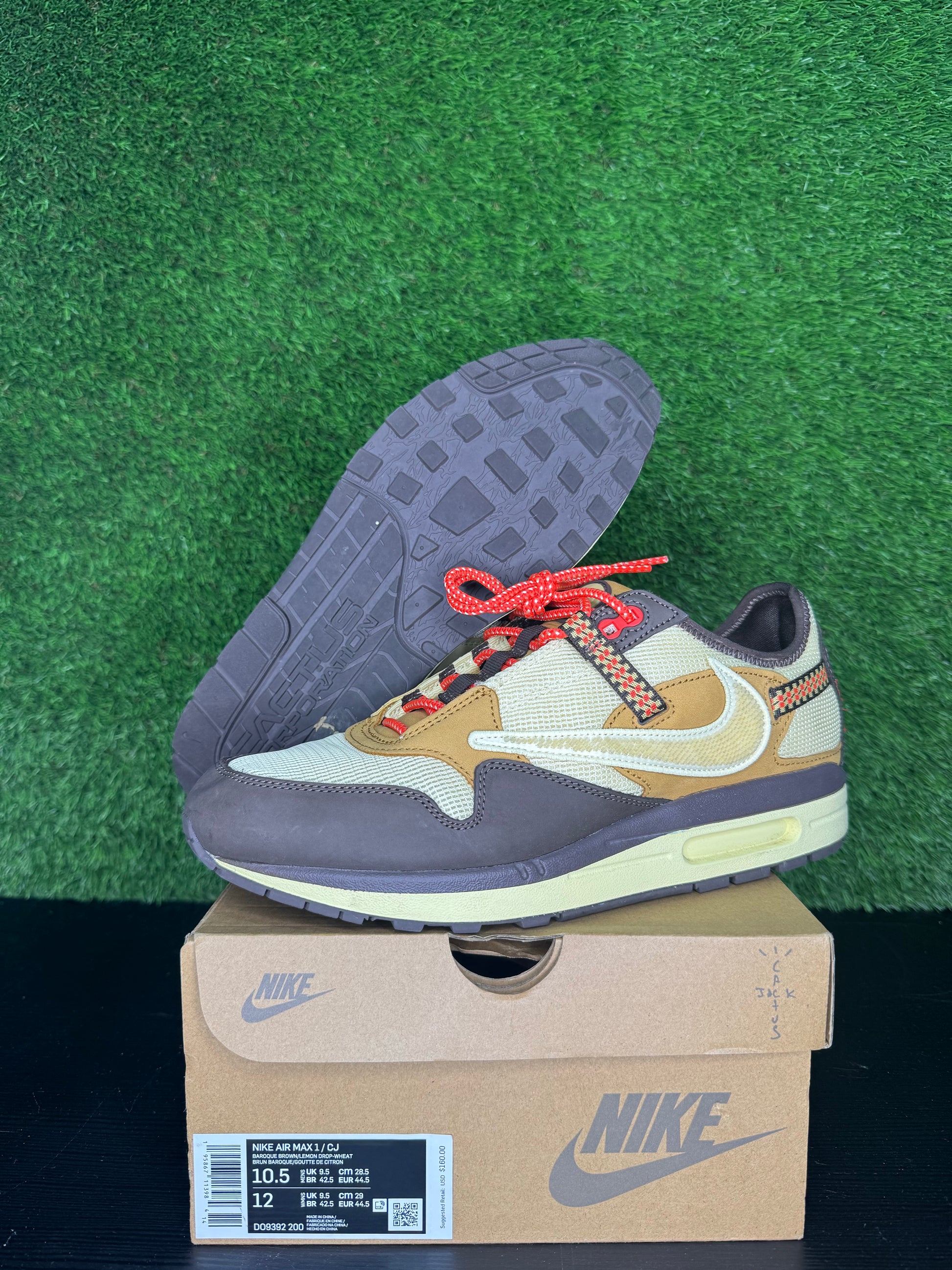 Nike Air Max 1 Travis Scott Cactus Jack Baroque Brown
