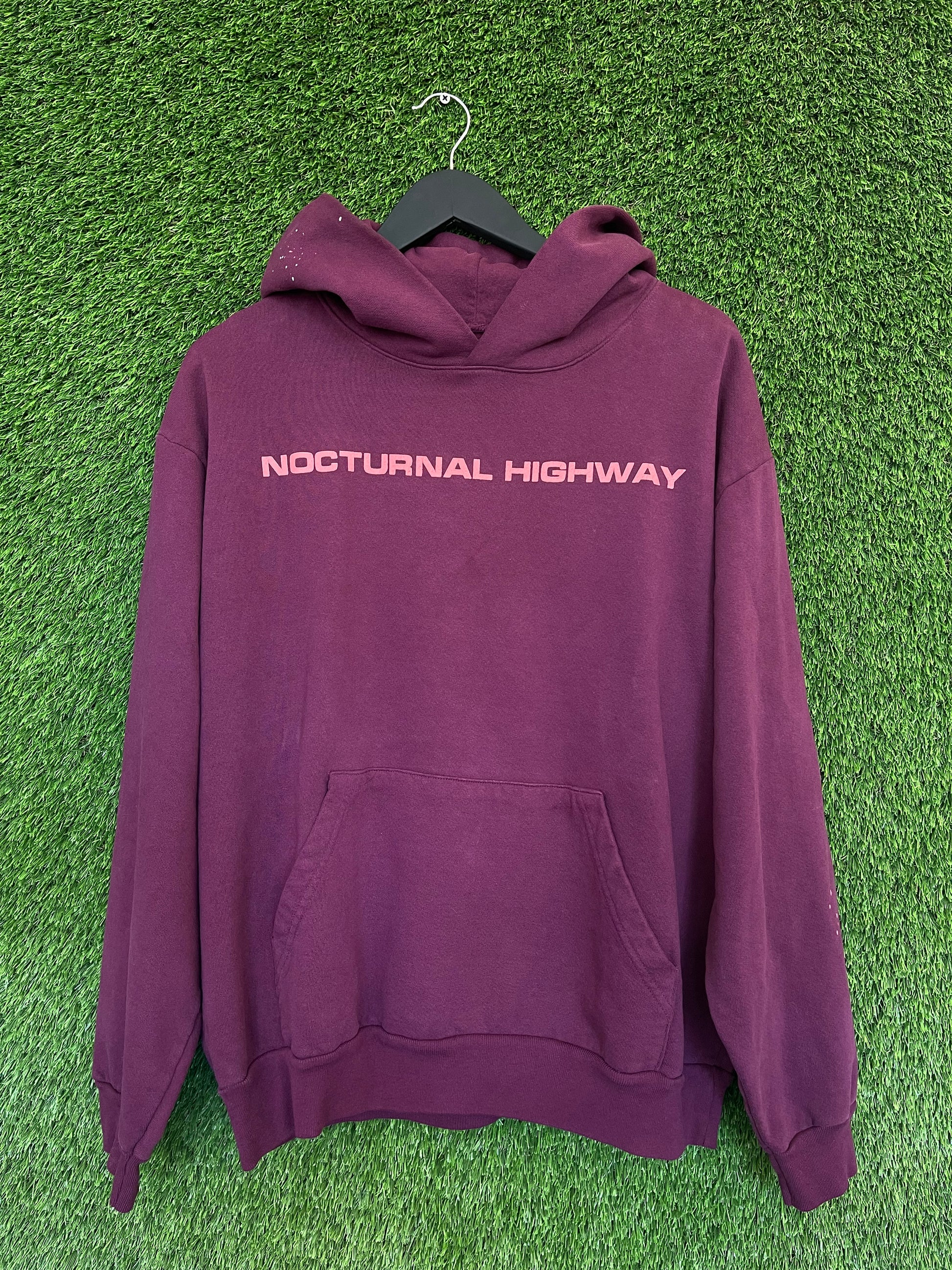 Sp5der Nocturnal Highway 5 Hoodie Purple