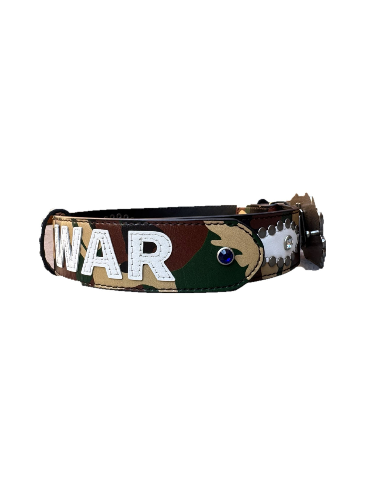 Humans at war Camo Studded belt