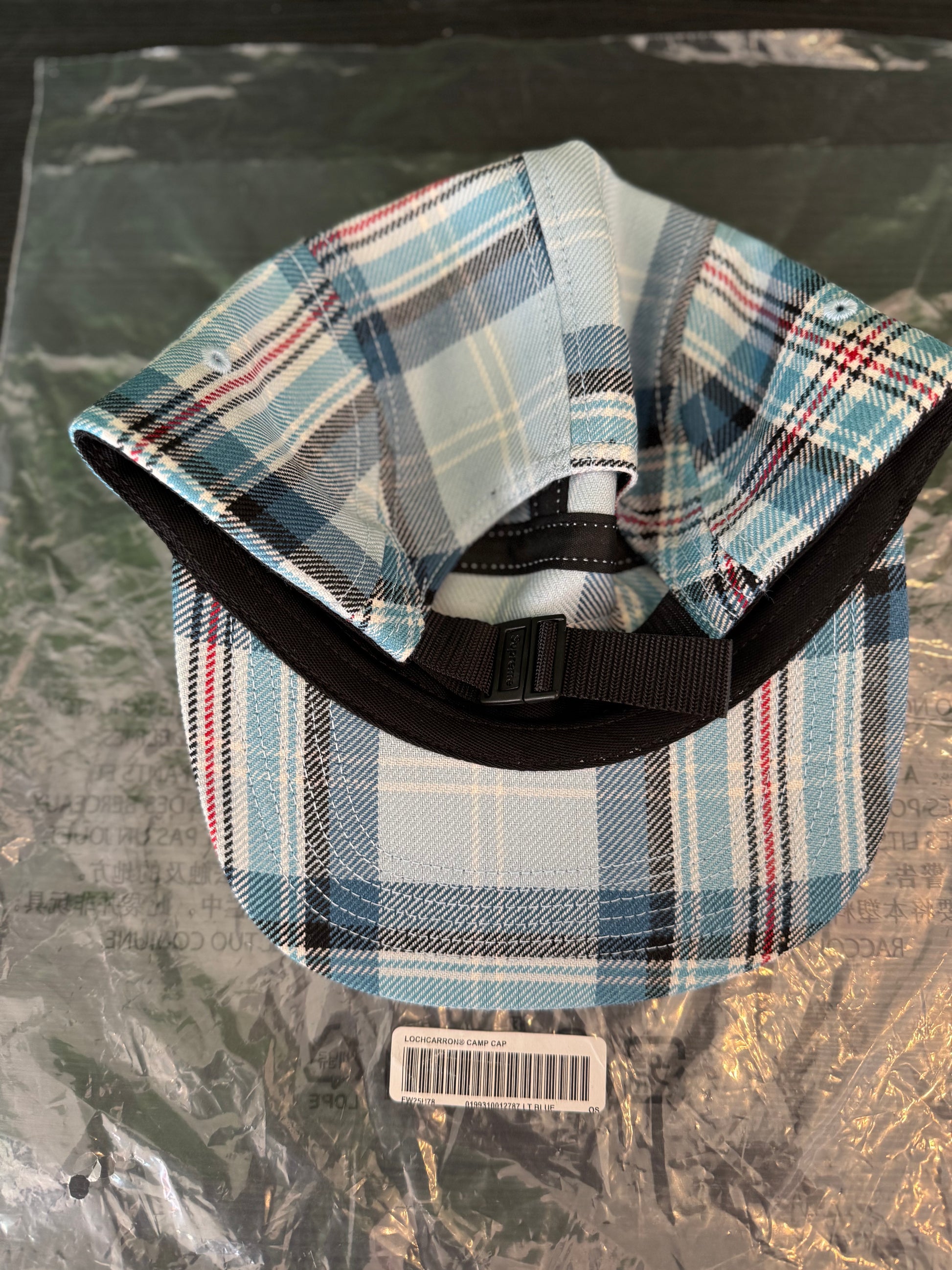 Supreme Lochcarron Camp Cap (FW25) Light Blue