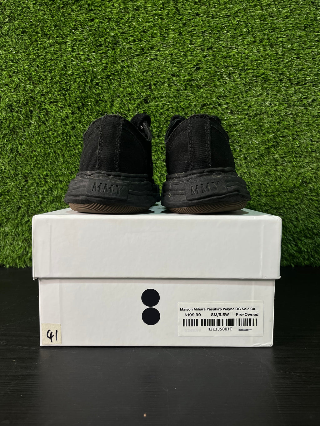Maison Mihara Yasuhiro Wayne OG Sole Canvas Low Black