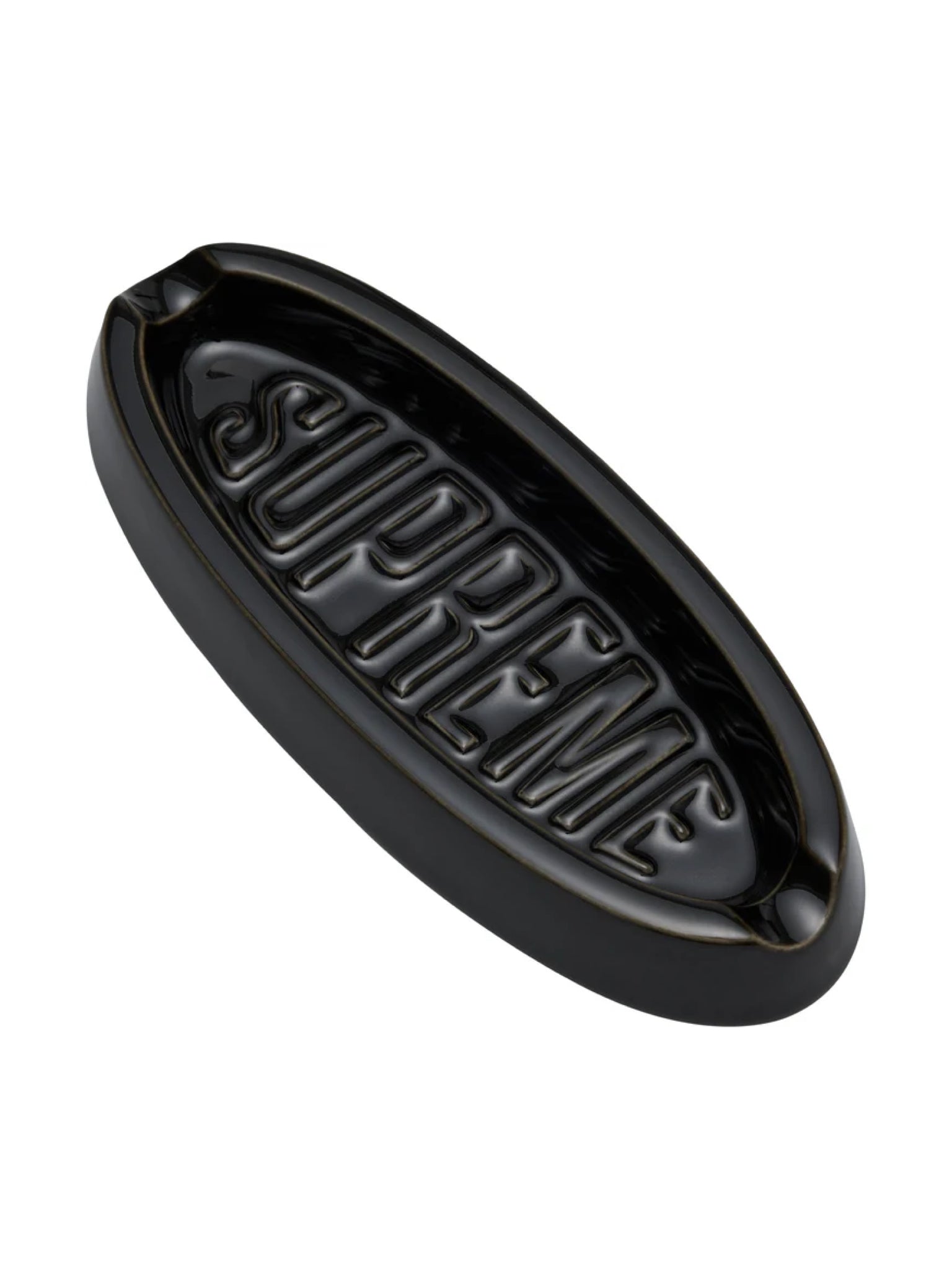 Supreme Oval Ash Tray Black