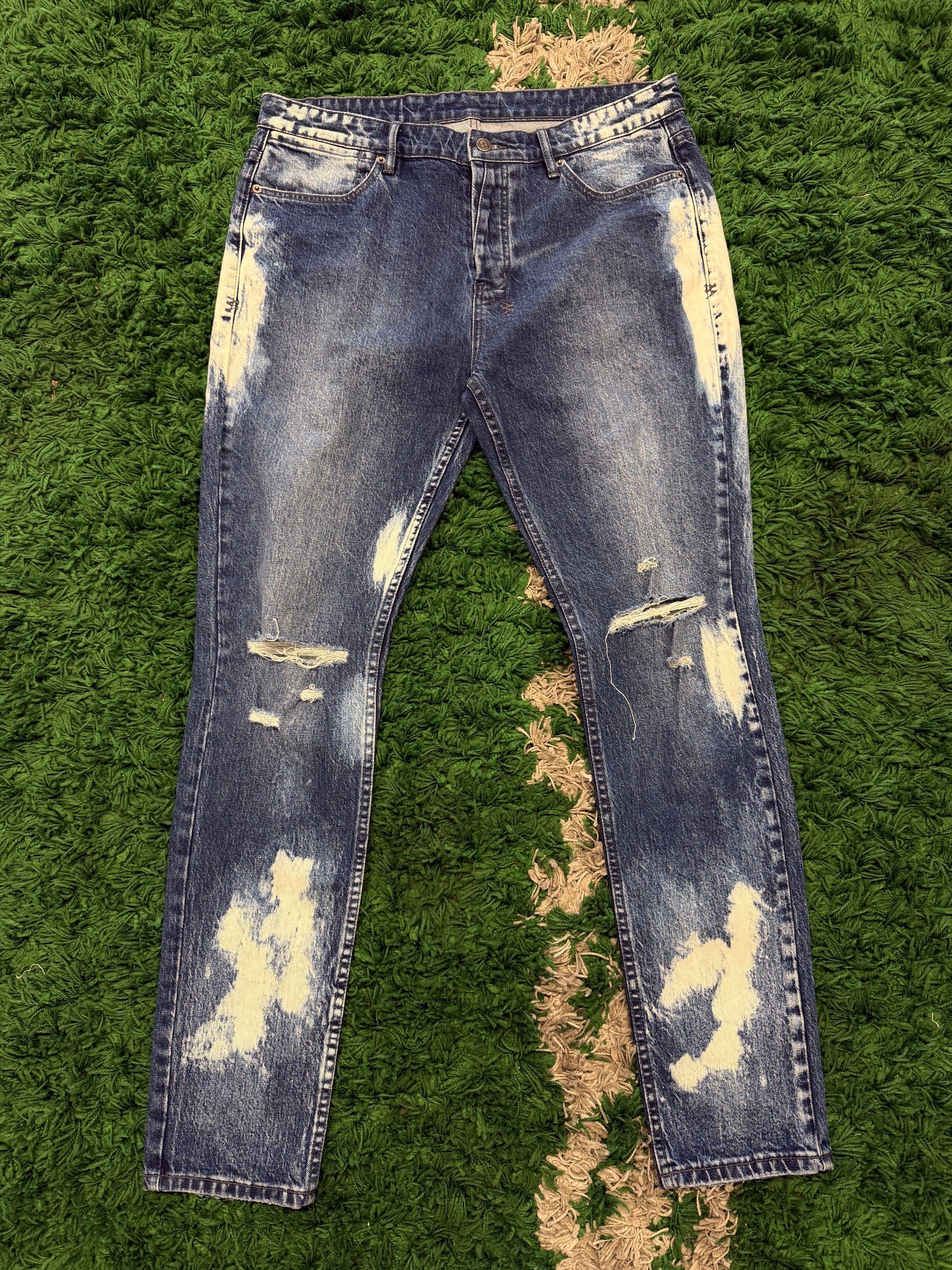 Ksubi Bleach Wash Blue Denim
