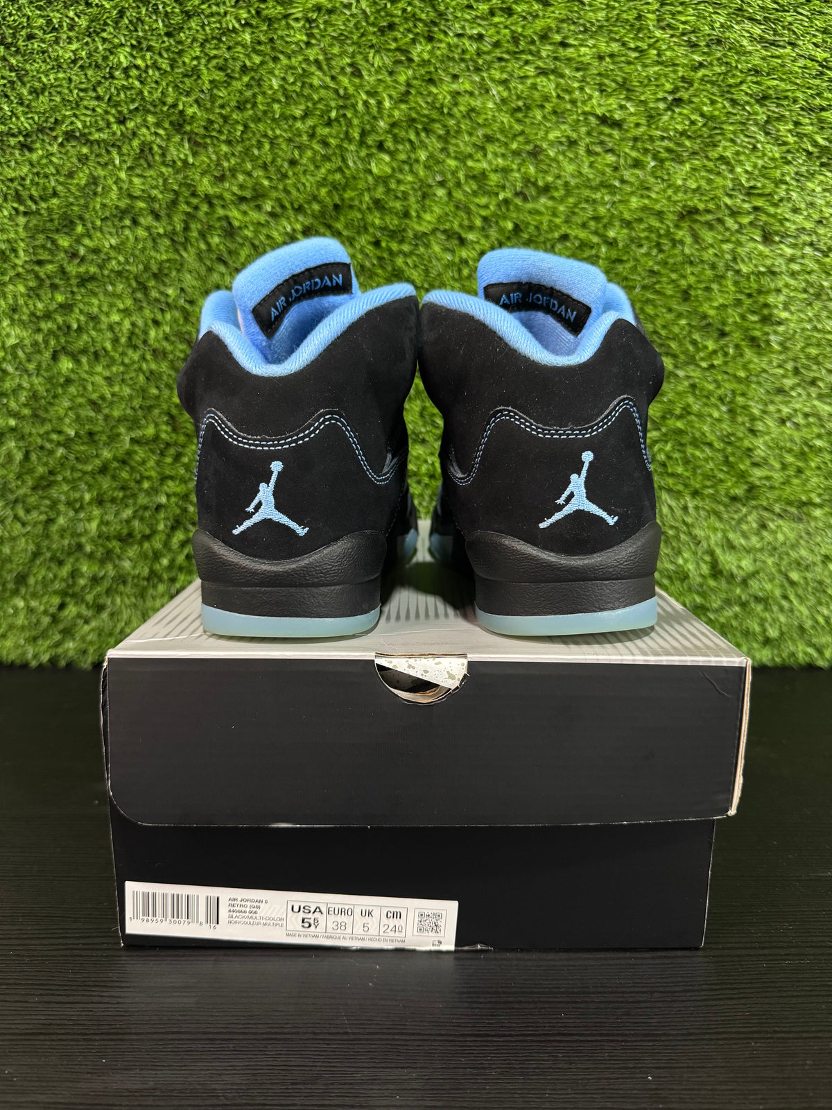 Jordan 5 Retro Black University Blue (2026) (GS)