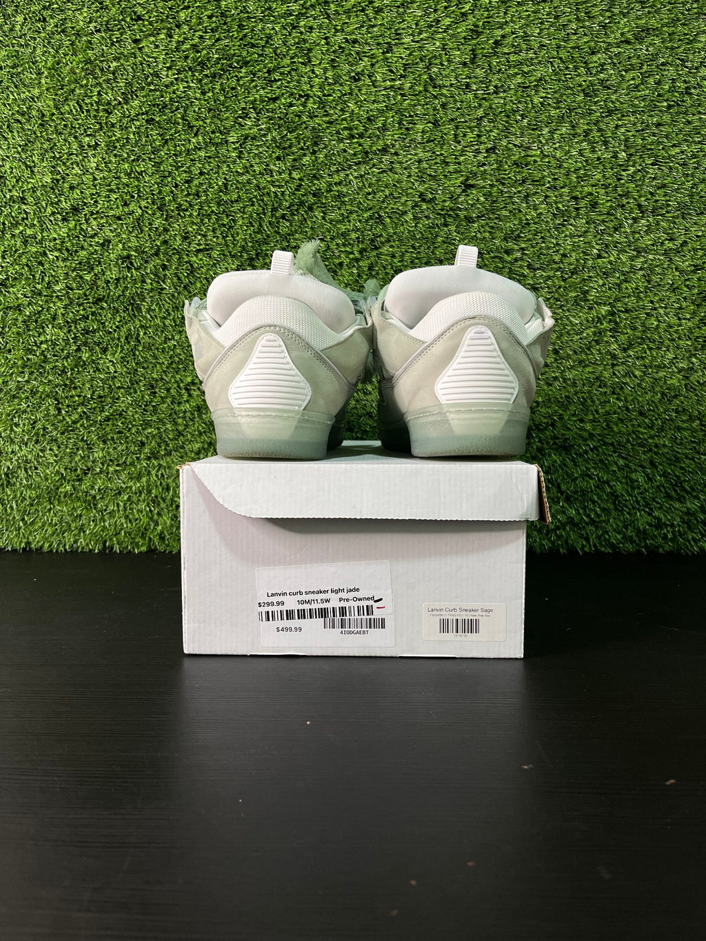 Lanvin curb sneaker light jade