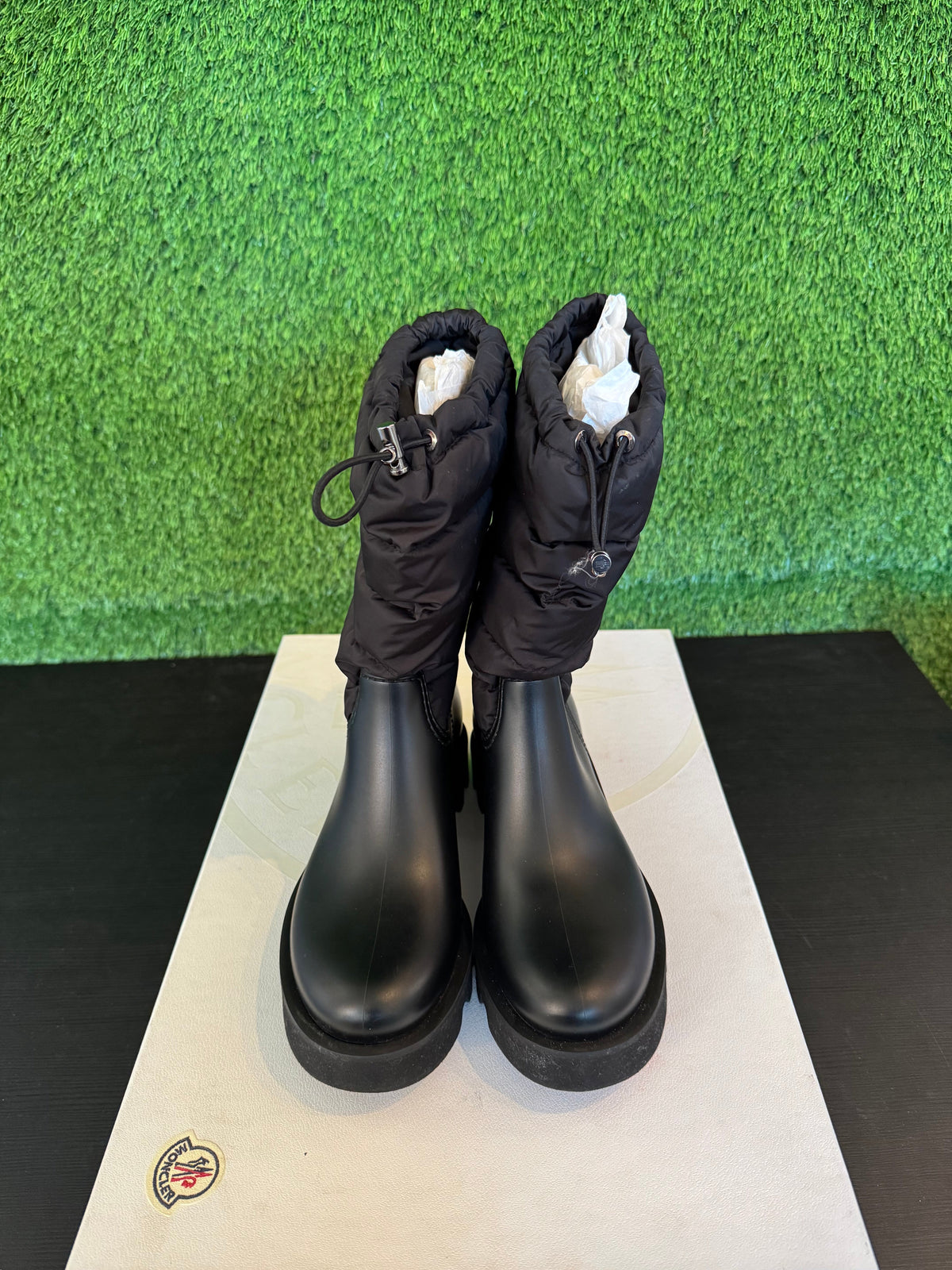 Moncler ginette high top boots (black)