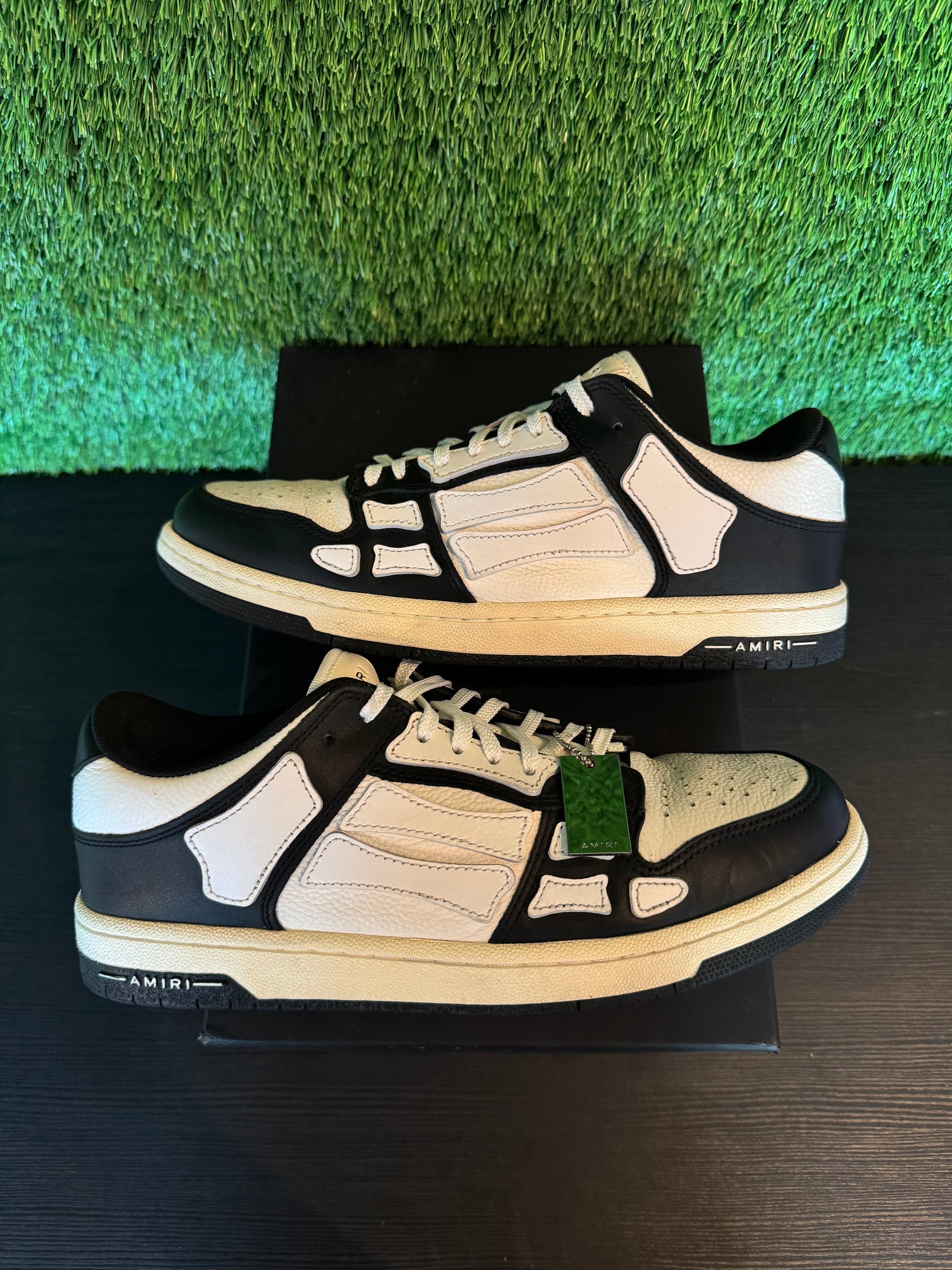 Amiri Skel Top Low Sneaker Black/White