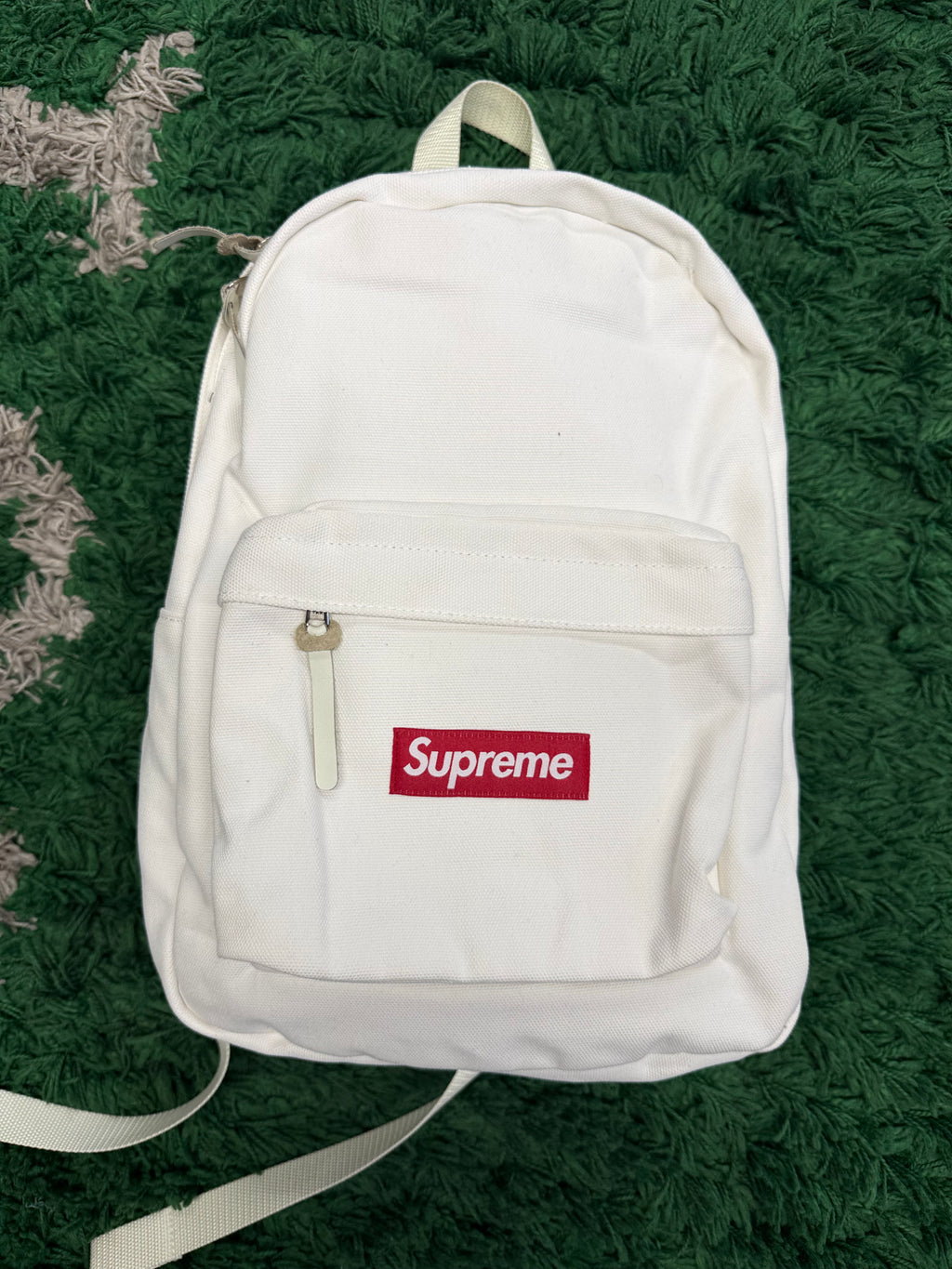 Supreme Canvas Backpack White