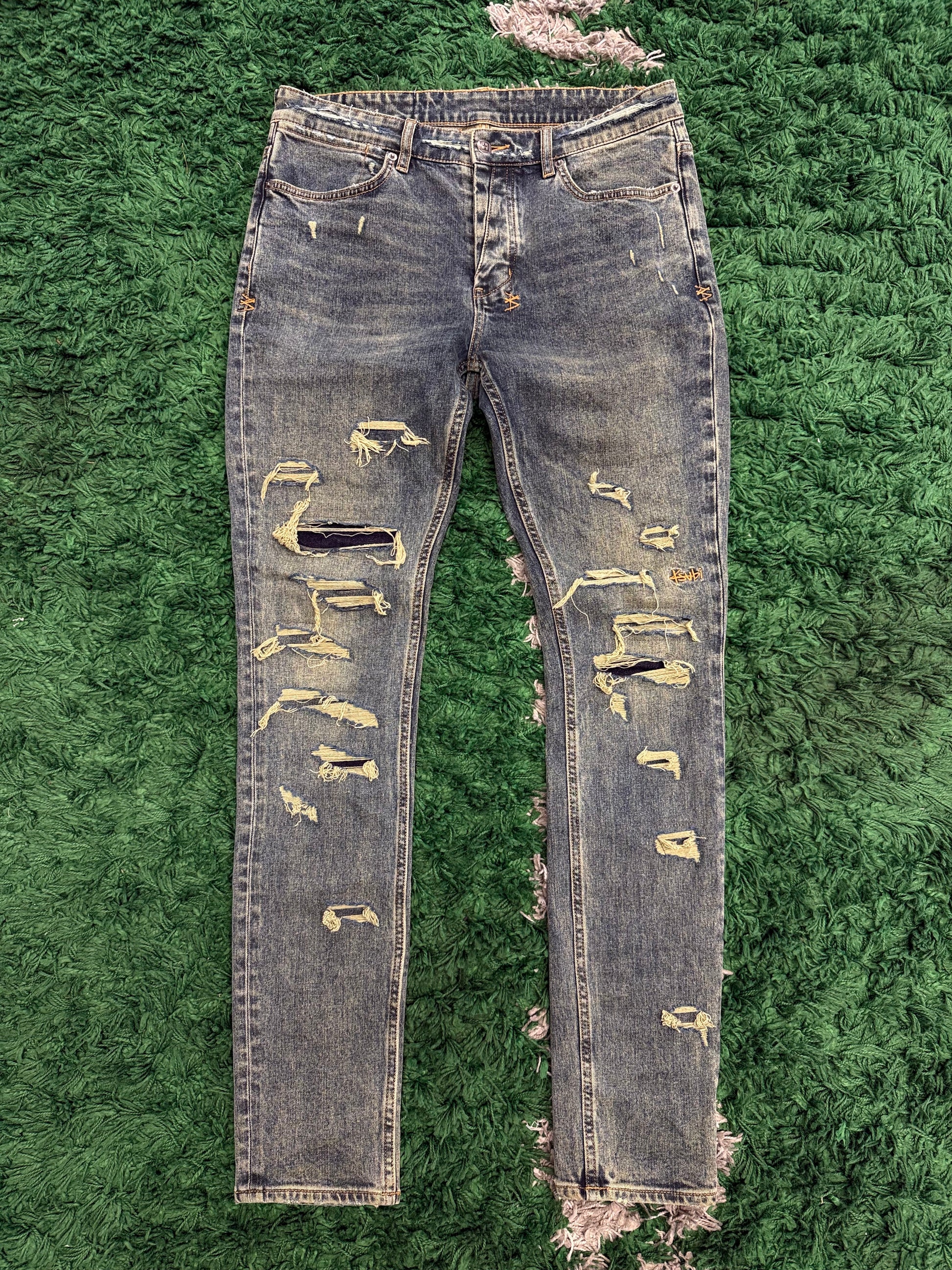 Ksubi Vintage Wash Distressed Denim
