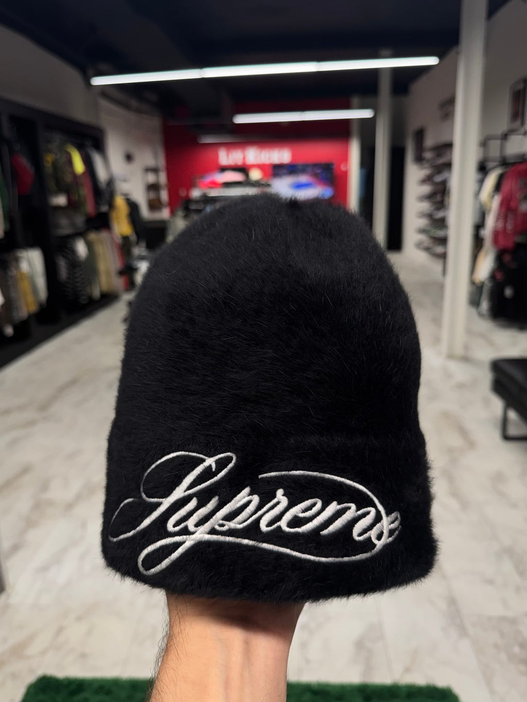 Supreme Kangol Furgora Script Beanie Black