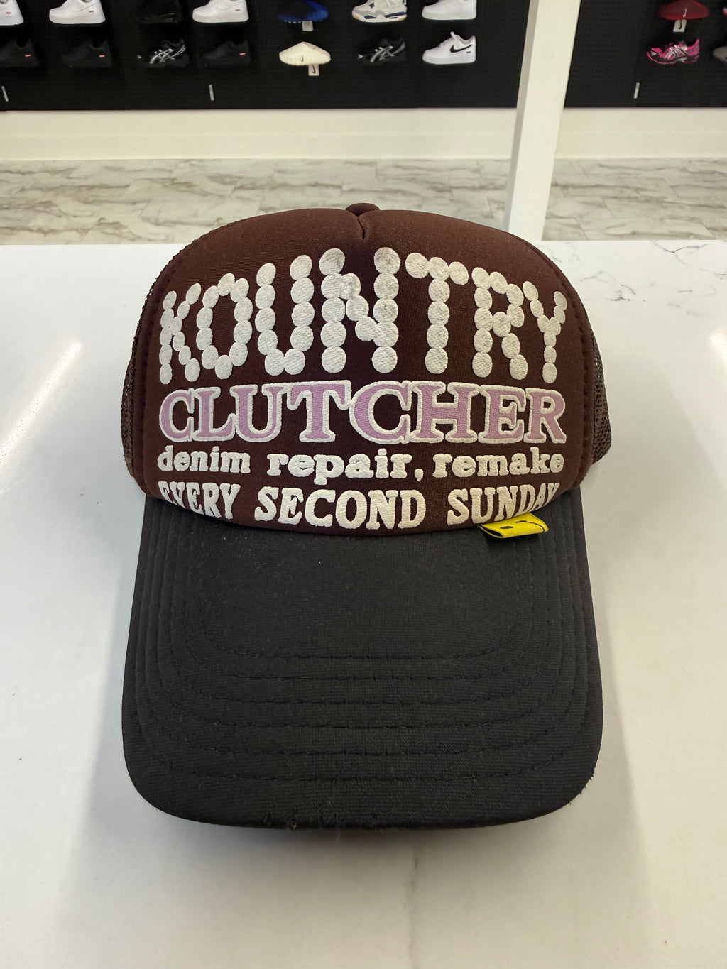Kapital Kountry Clutcher Repair Trucker Hat Brown