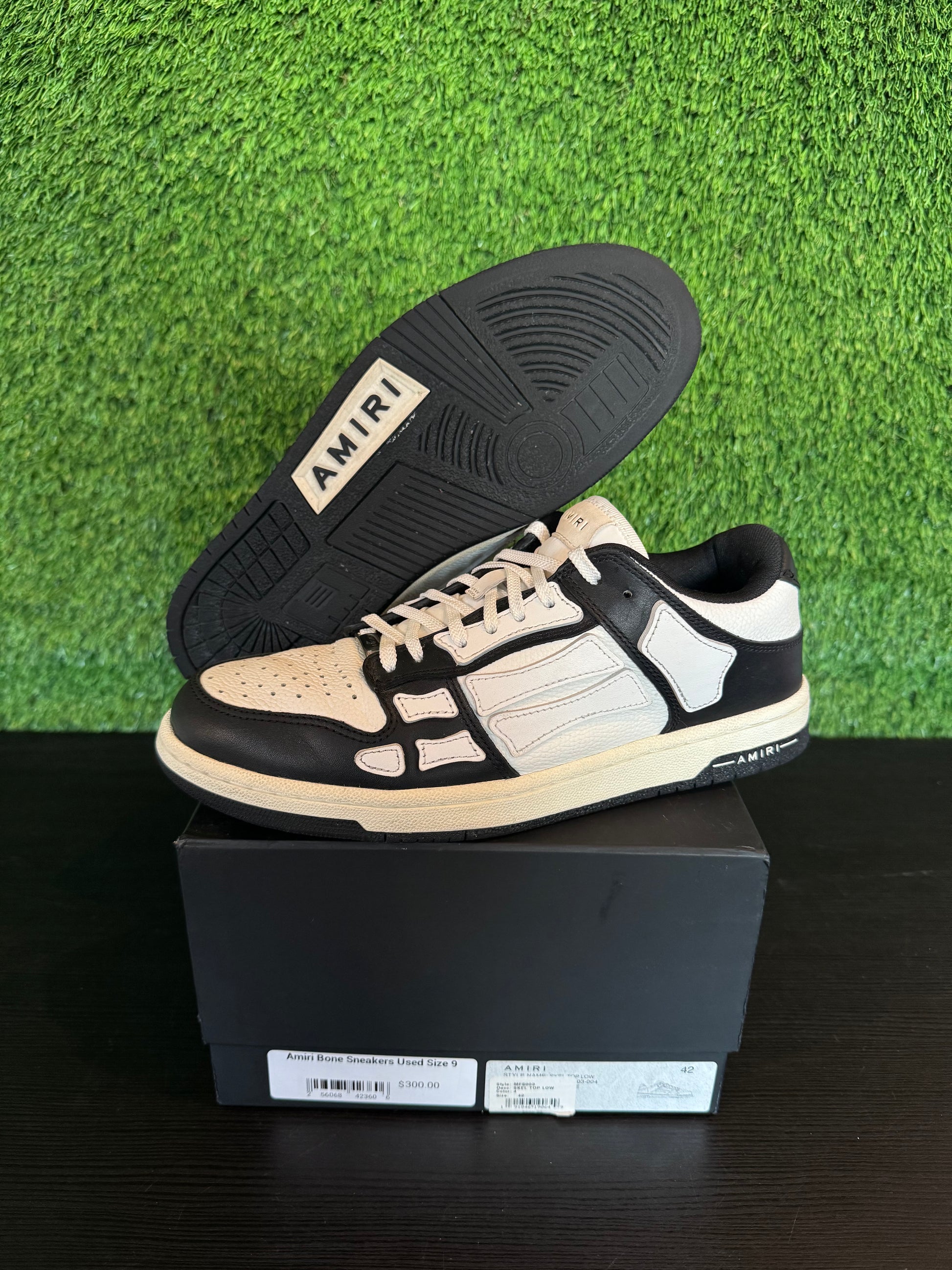 Amiri Skel Top Low Sneaker Black/White