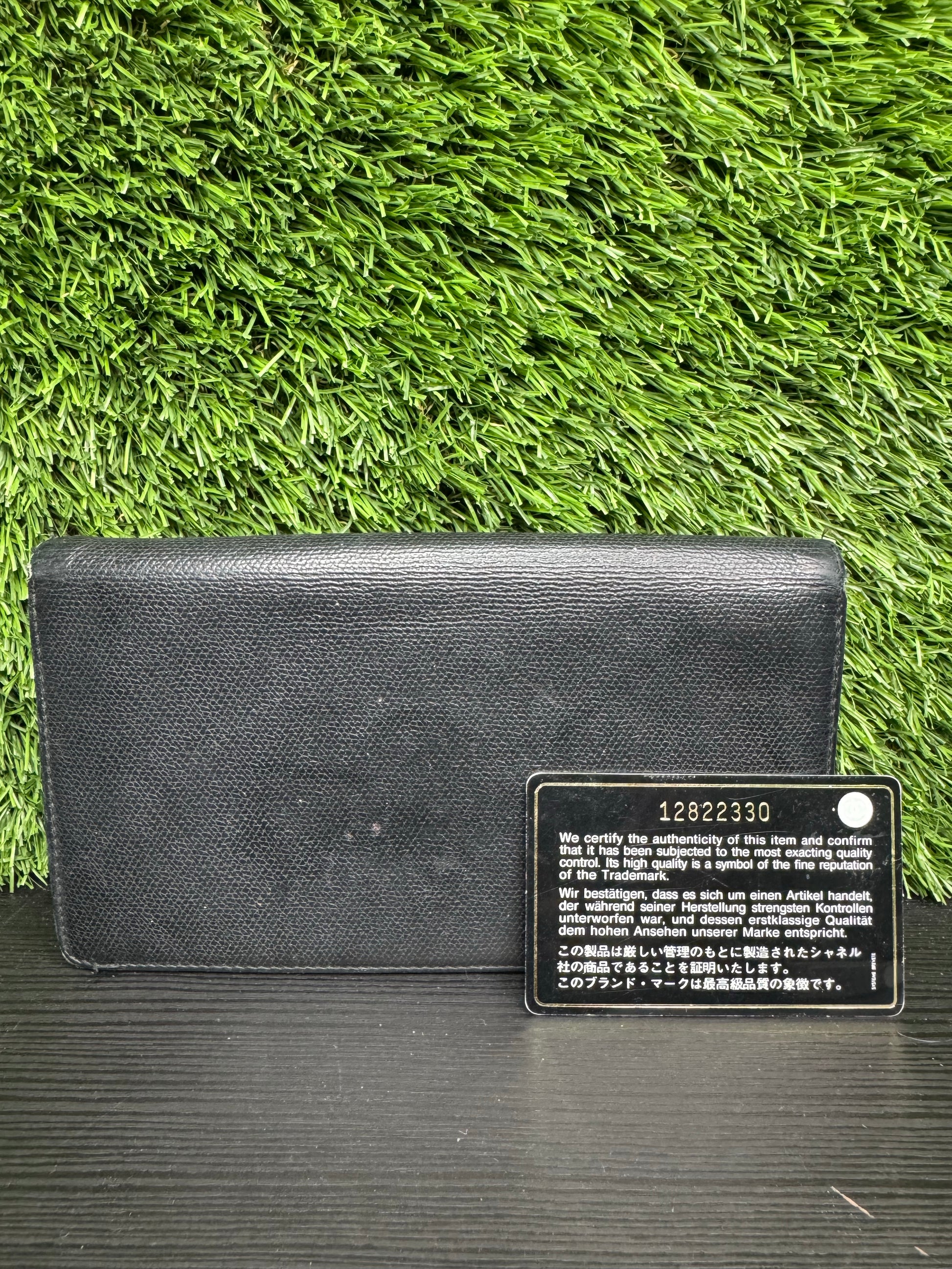 Chanel vintage black wallet