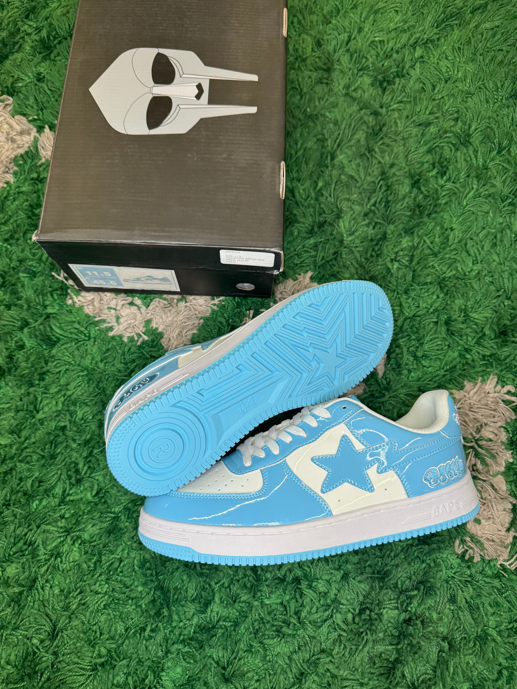 Bape Mf doomstas light blue/white
