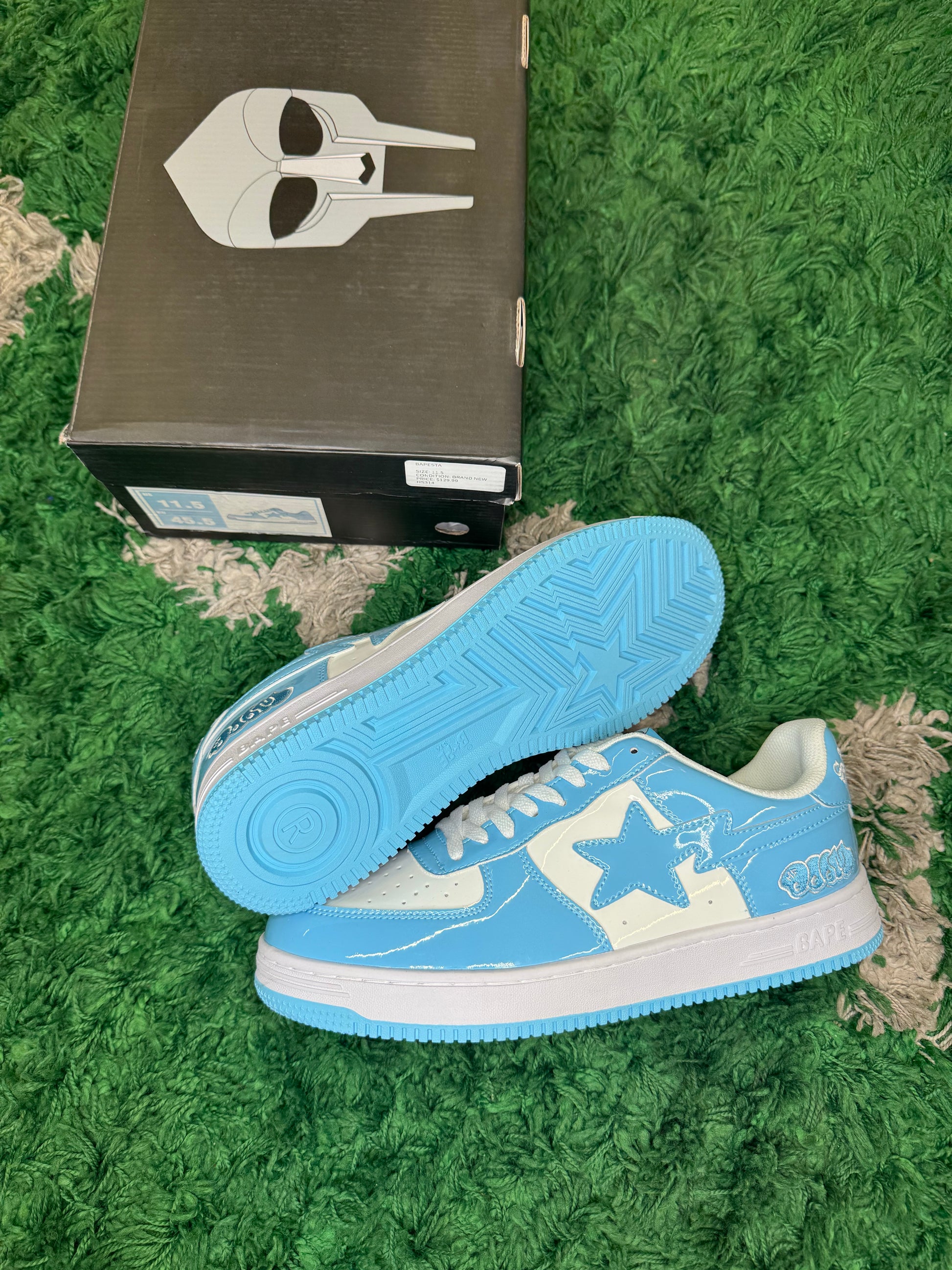 Bape Mf doomstas light blue/white