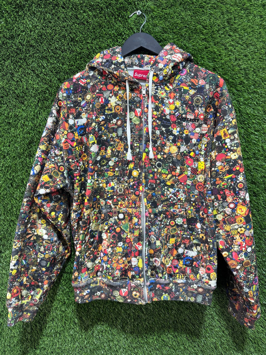 Supreme Mike Kelley Zip Up Hooded Sweatshirt Multicolor