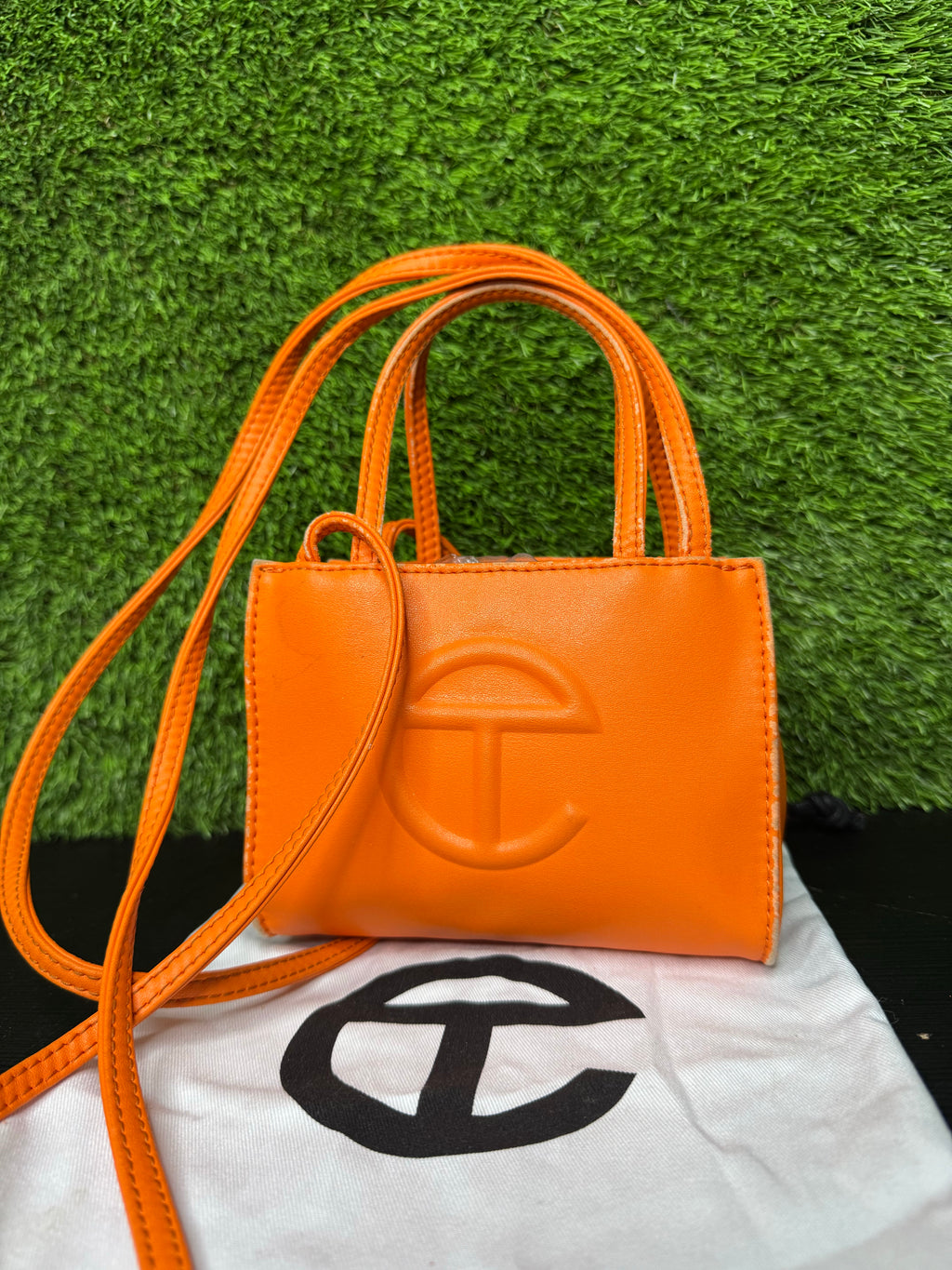 Telfar small orange mini