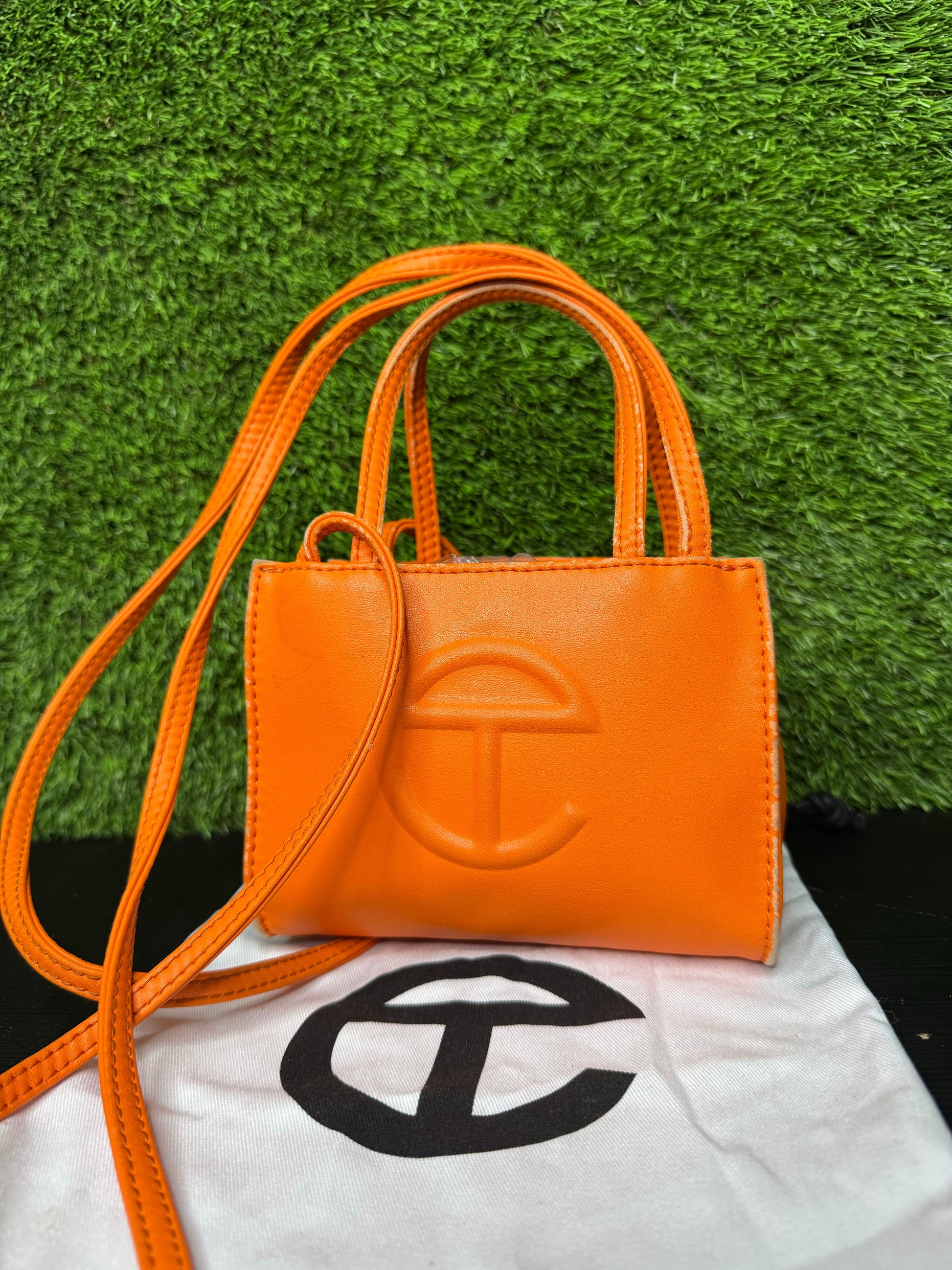 Telfar small orange mini
