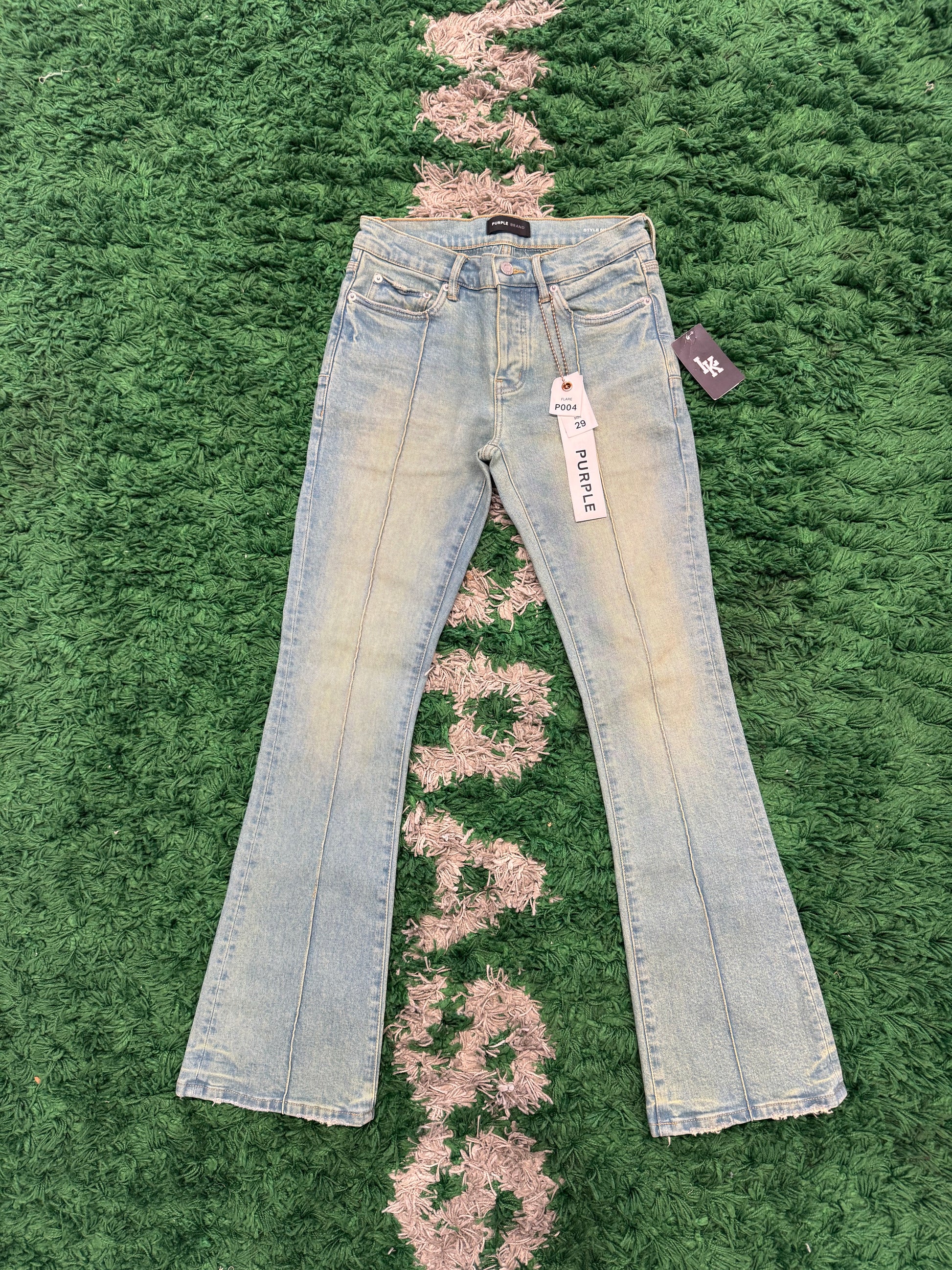 Purple jeans skinny blue denim