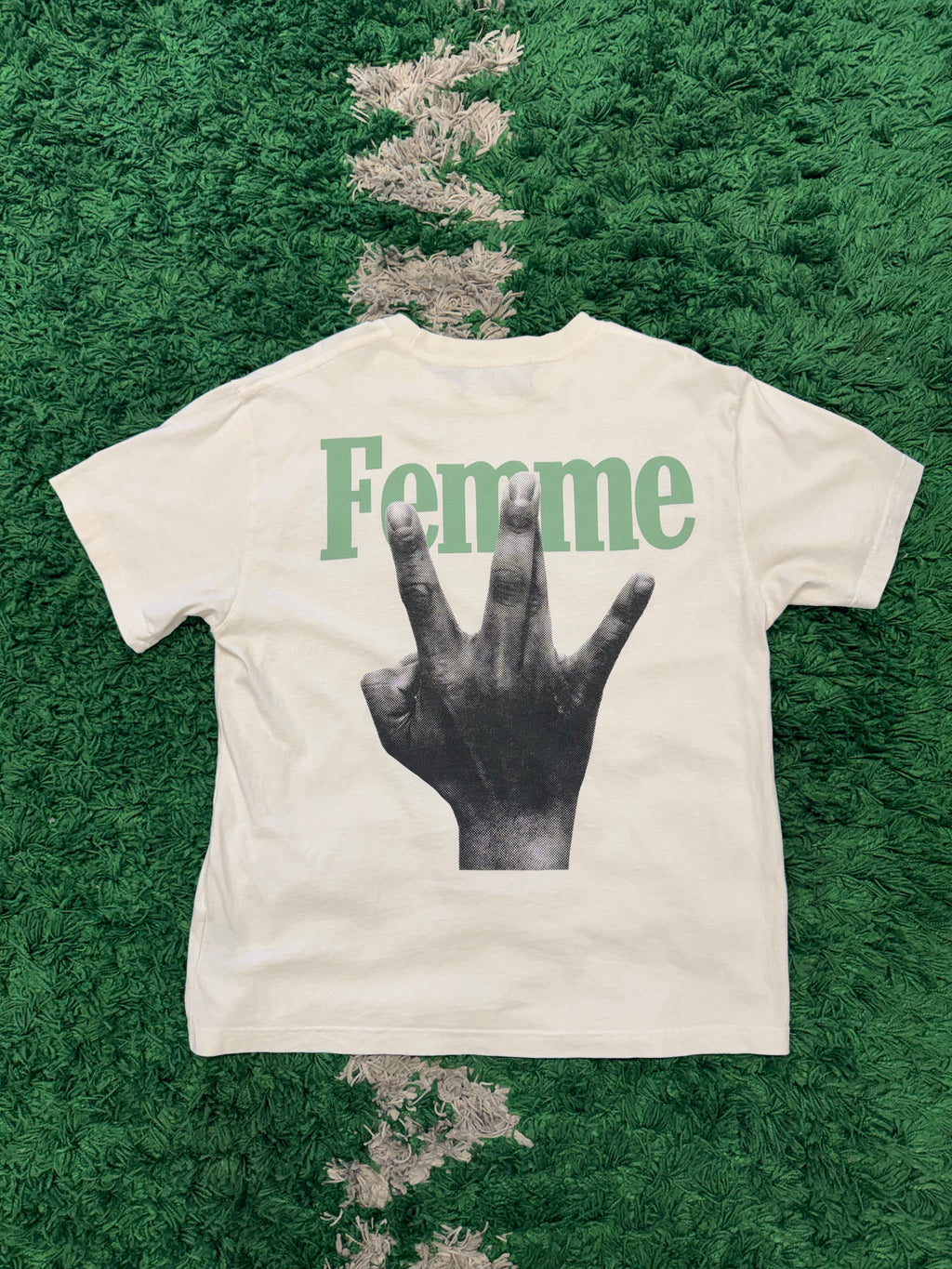 Homme femme west side green tee