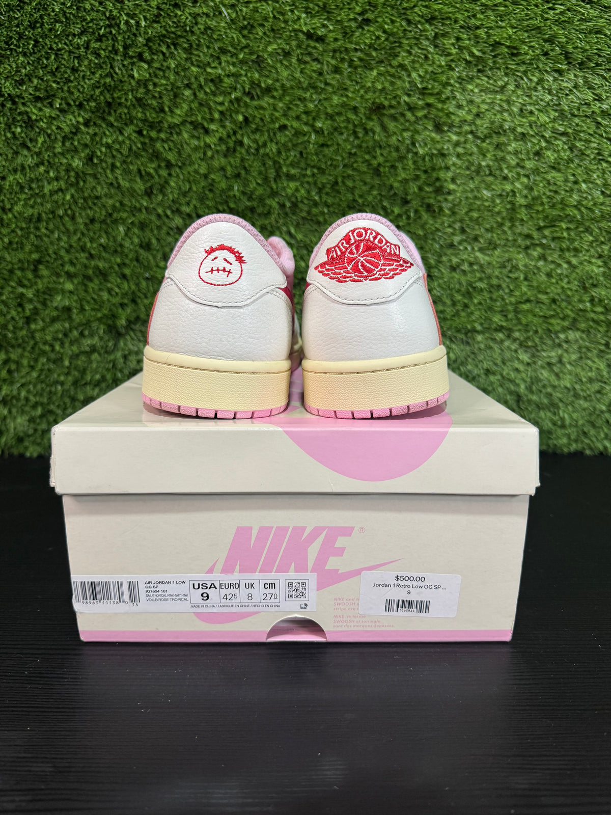Jordan 1 Retro Low OG SP Travis Scott Shy Pink