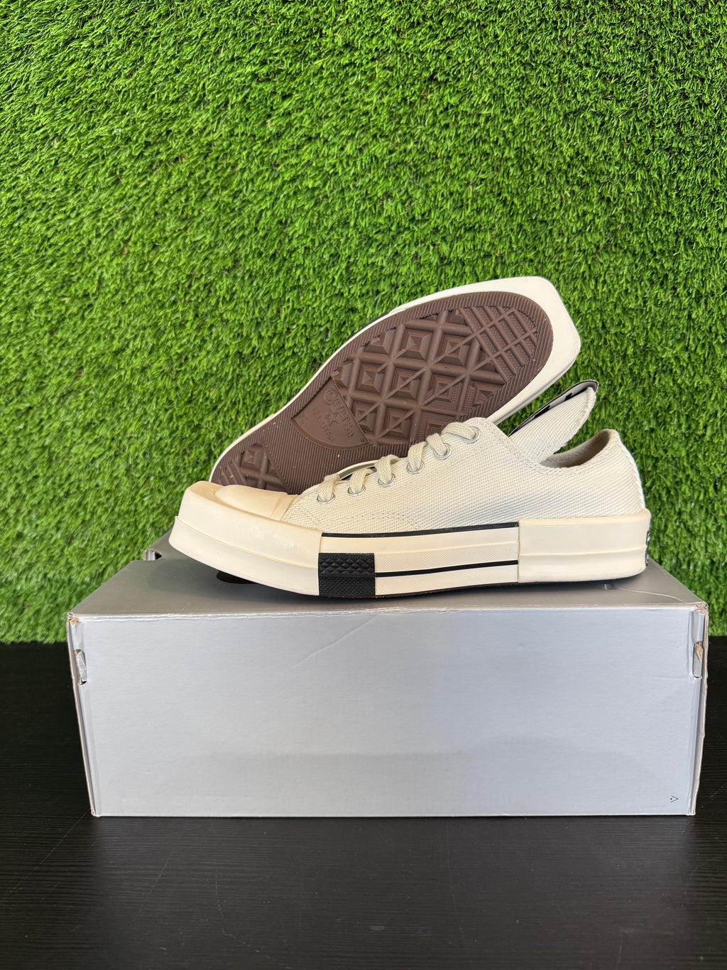 Converse TURBODRK Chuck Taylor All Star 70 Ox Rick Owens DRKSHDW White