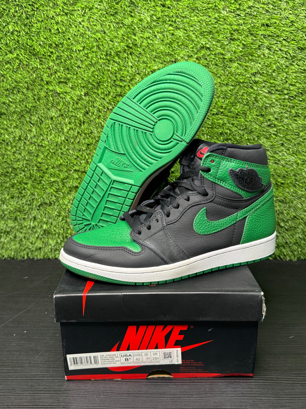 Jordan 1 Retro High Pine Green Black