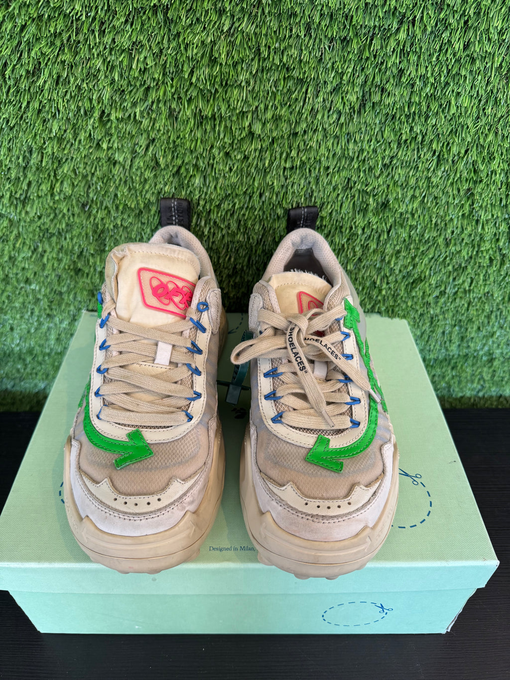 Off-White Odsy-1000 Beige Green
