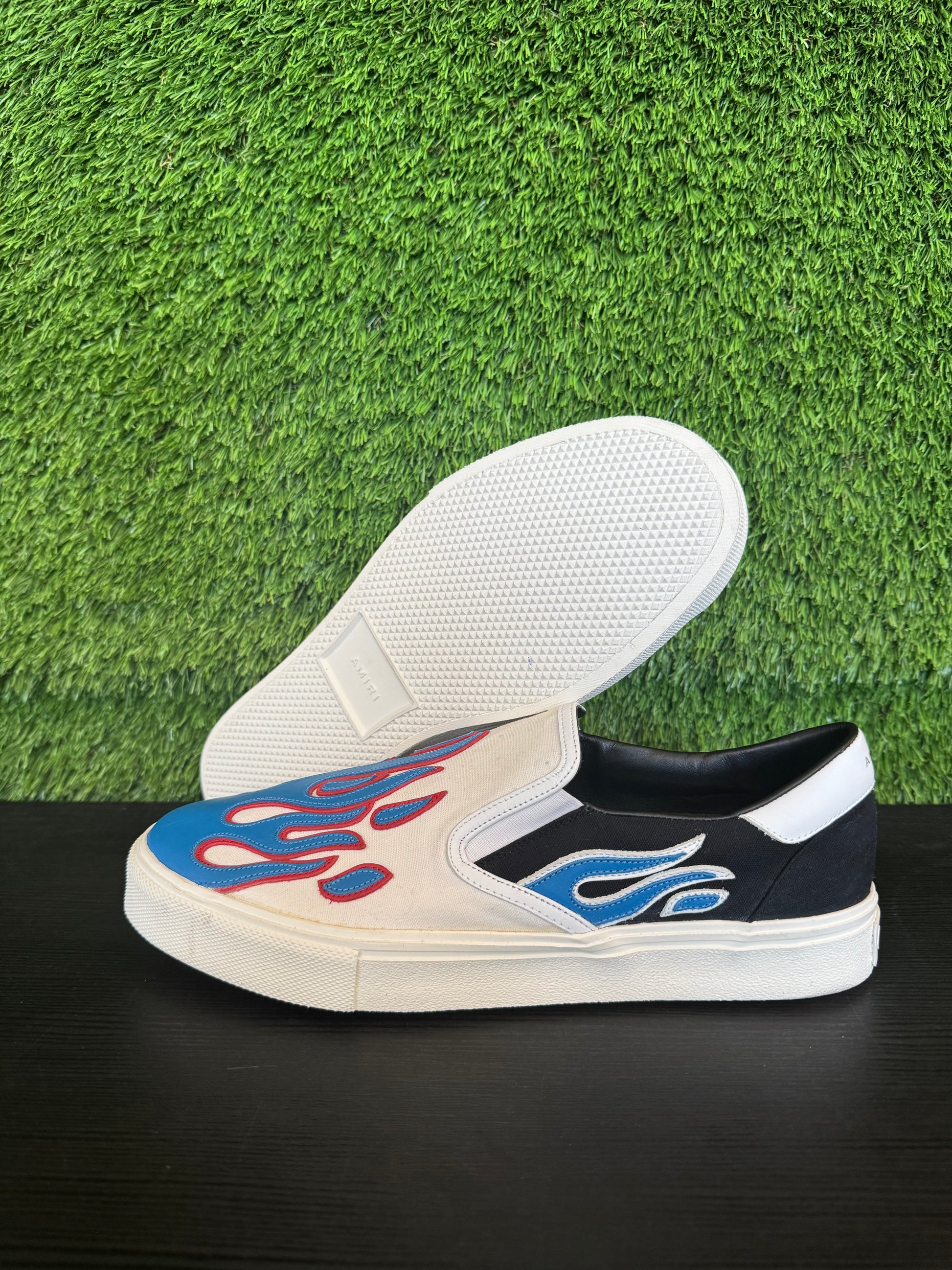 AMIRI Flame Slip On Black/Blue