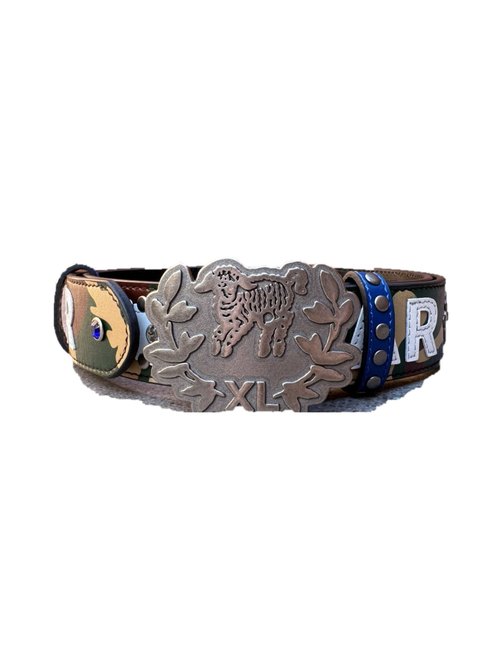Humans at war Camo Studded belt