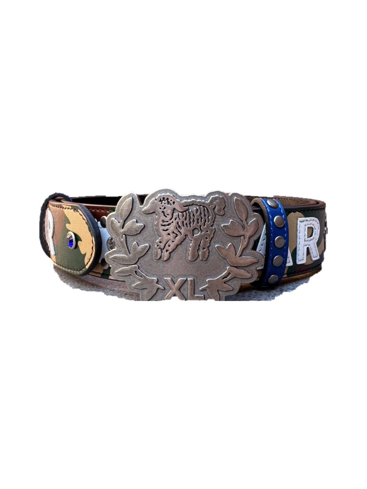Humans at war Camo Studded belt