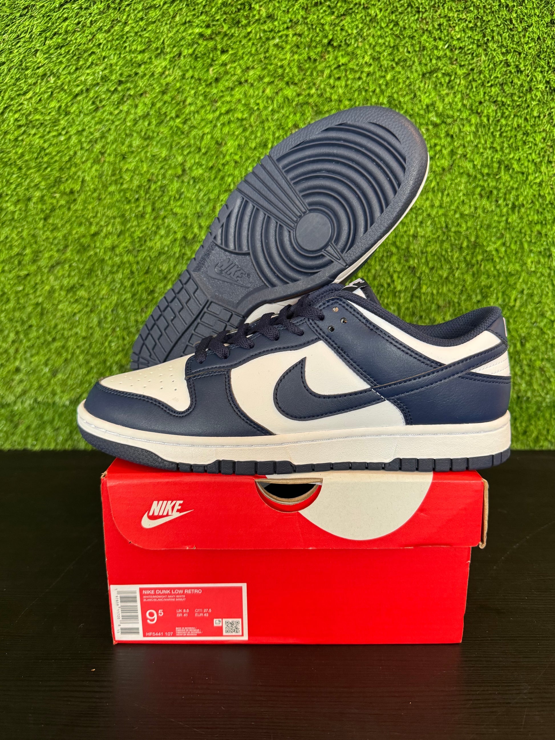 Nike Dunk Low White Midnight Navy