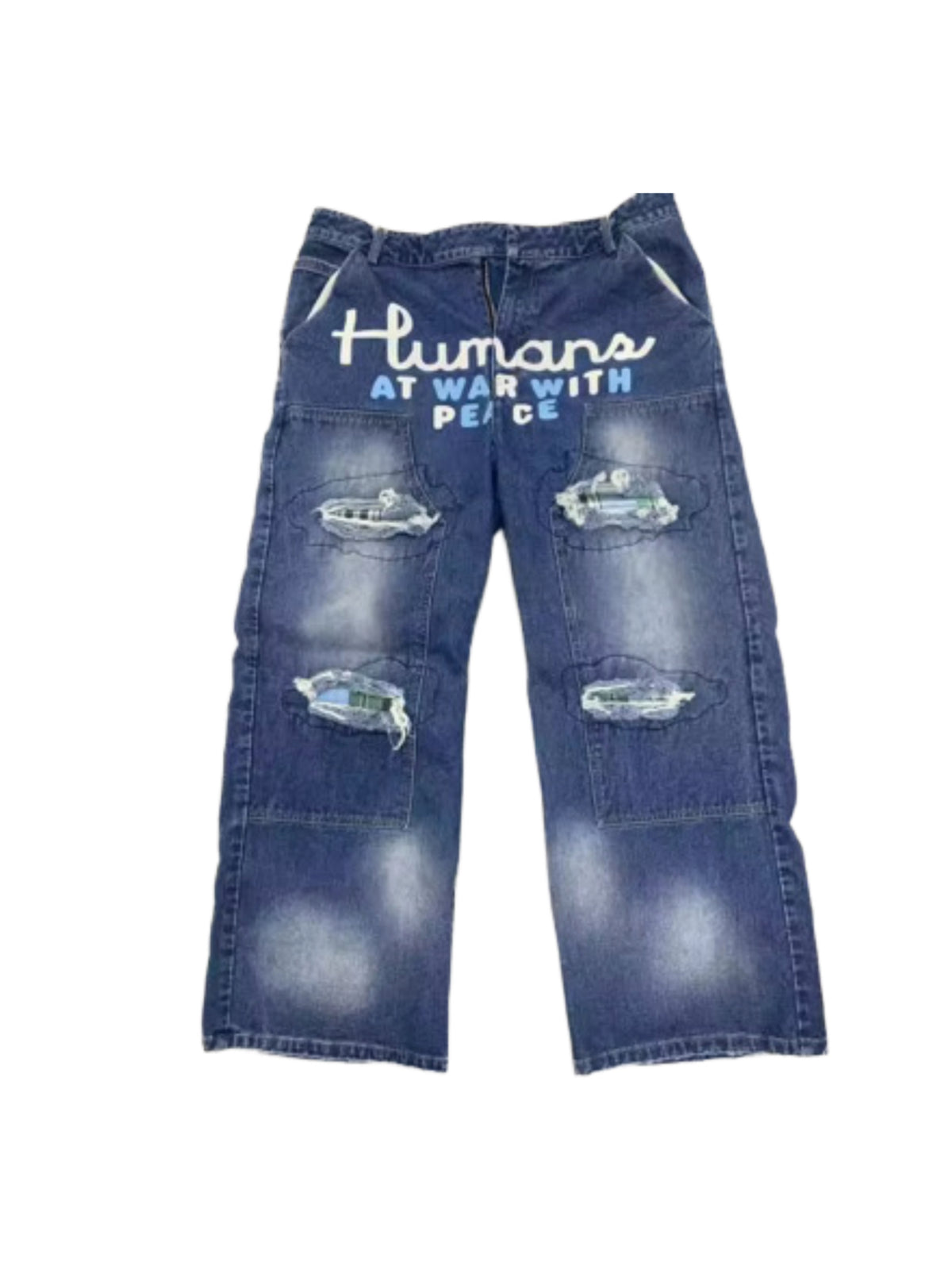 Humansatwar Patchwork Denim
