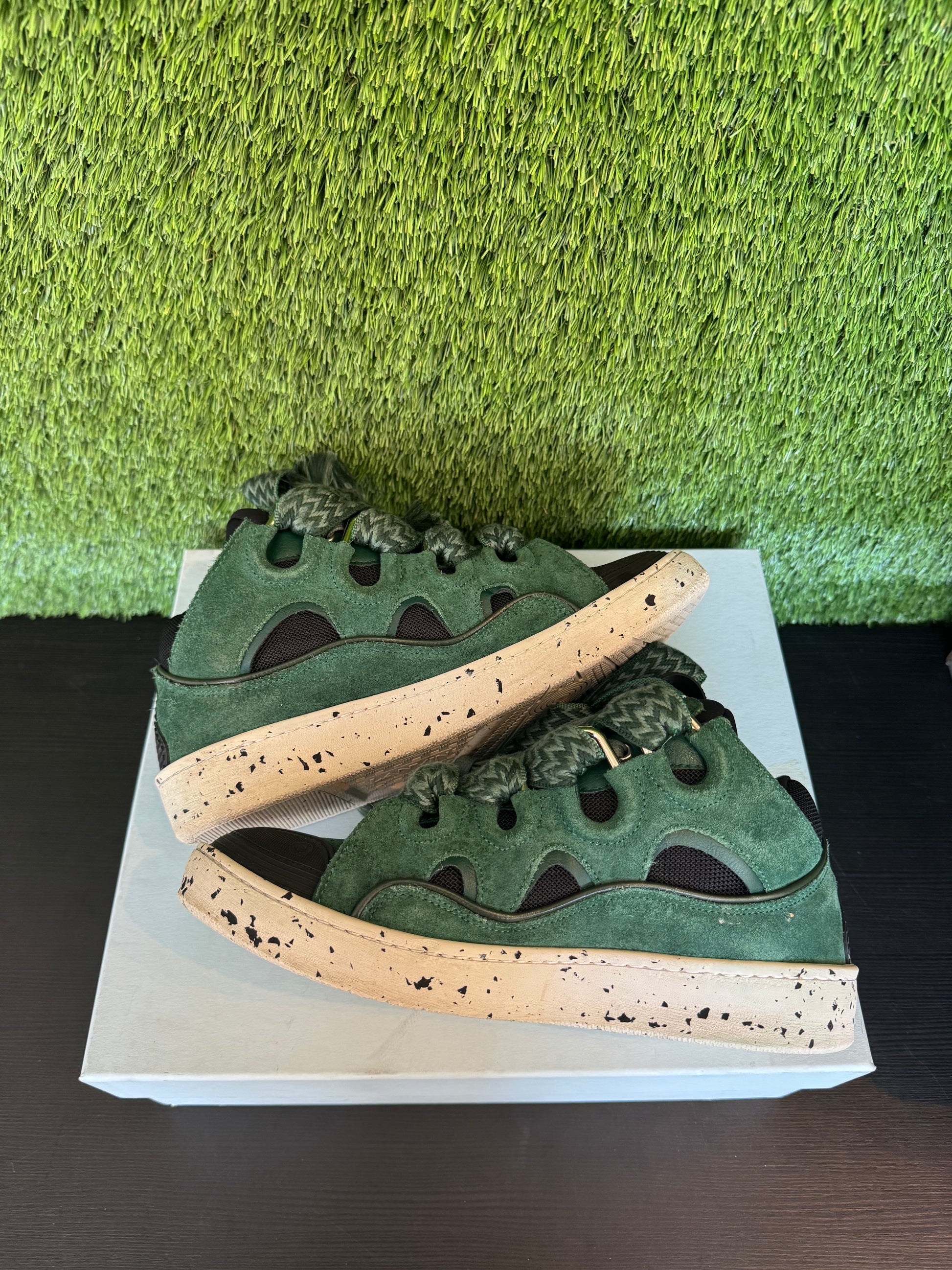 Lanvin Curb Green Black