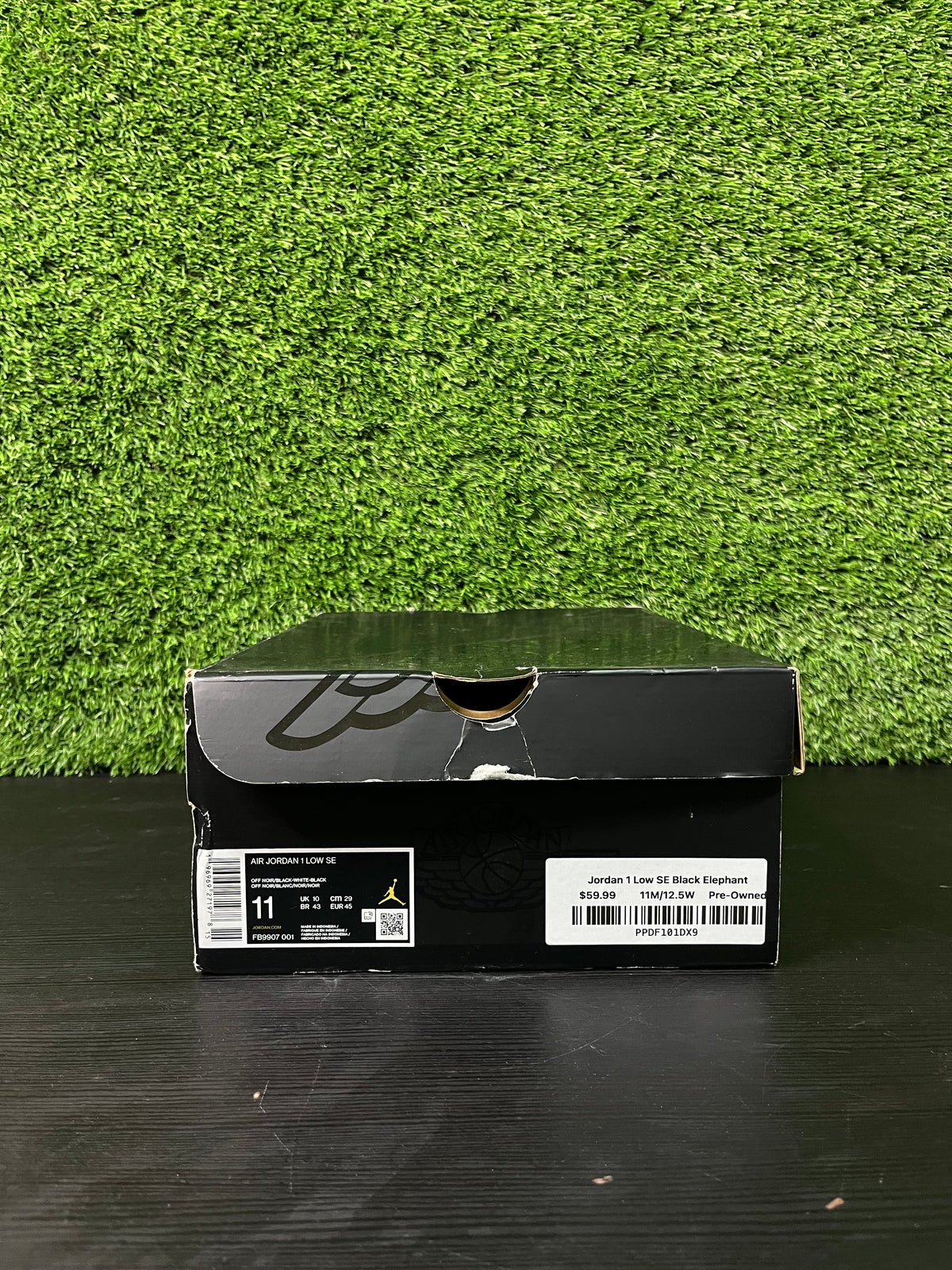Jordan 1 Low SE Black Elephant