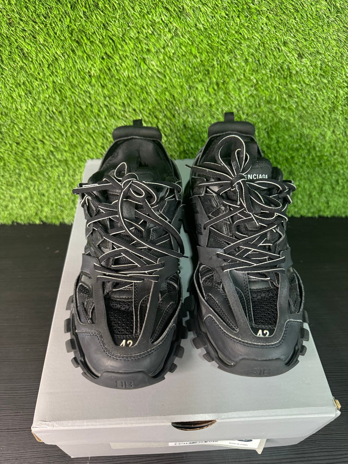 Balenciaga black track sneaker