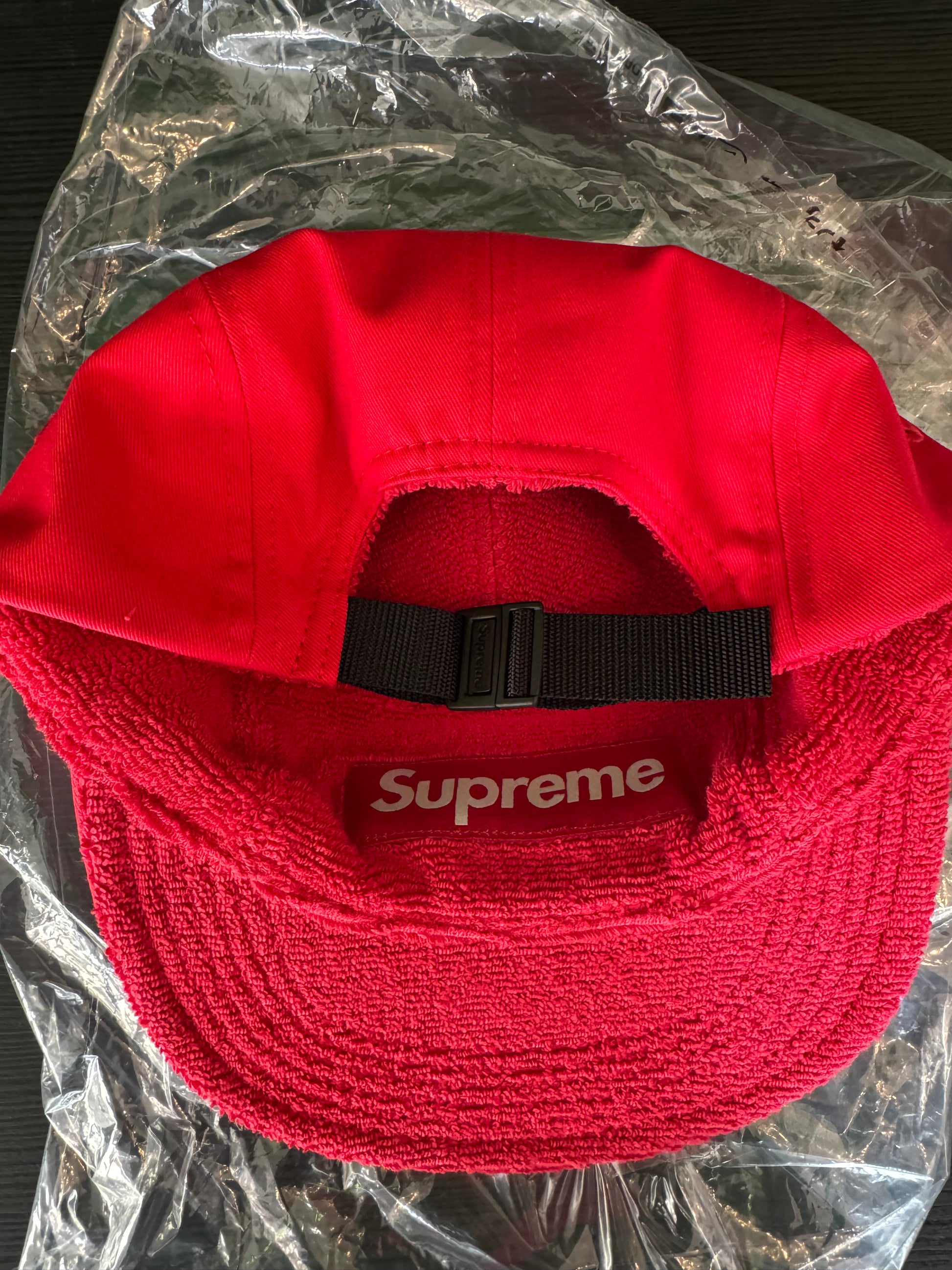Supreme Reversible Terry Camp Cap Red