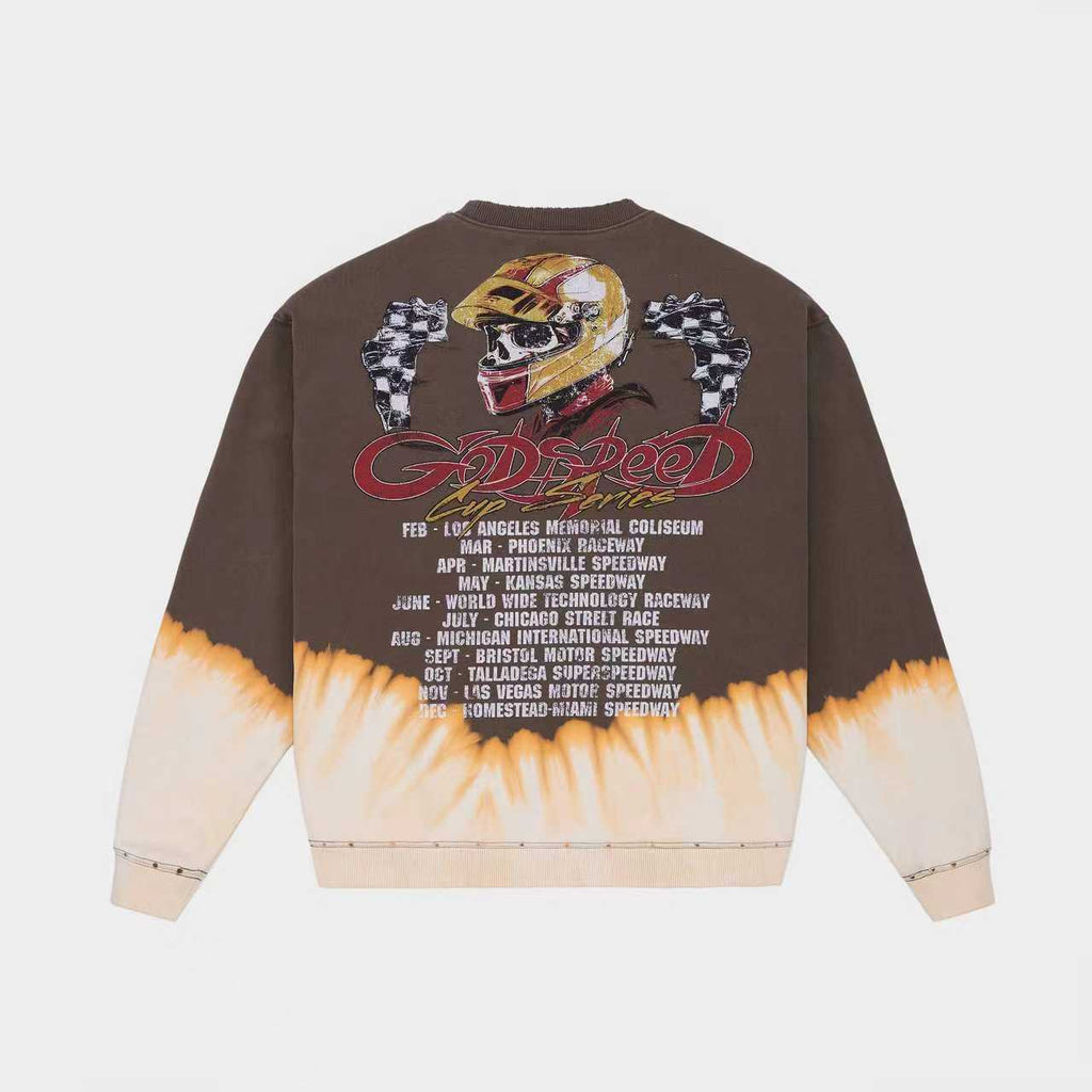 Godspeed F.T.W LS T-shirt Brown Bleached Wash