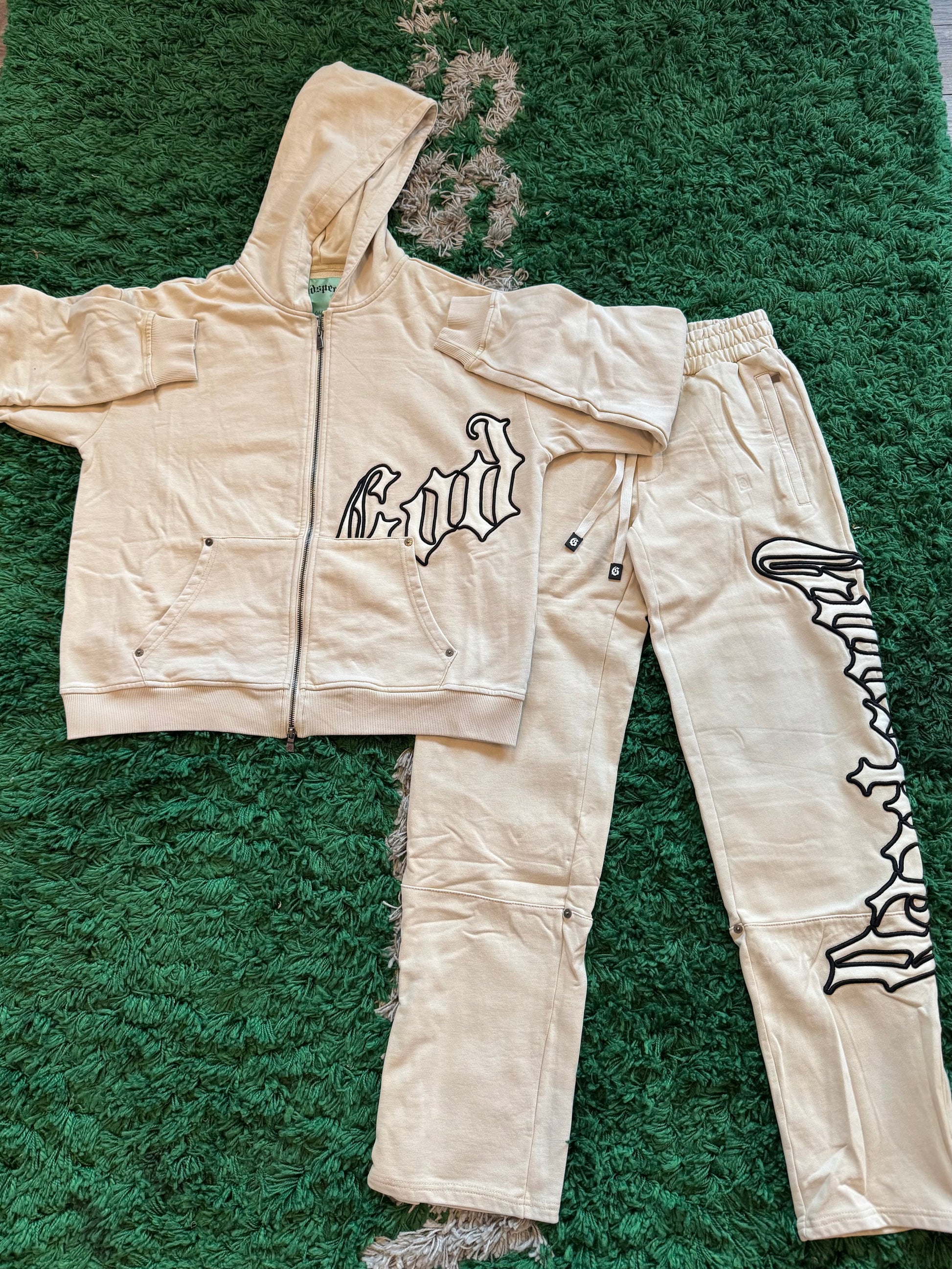 Godspeed OG Logo Sweatsuit V2 Creme Brolive