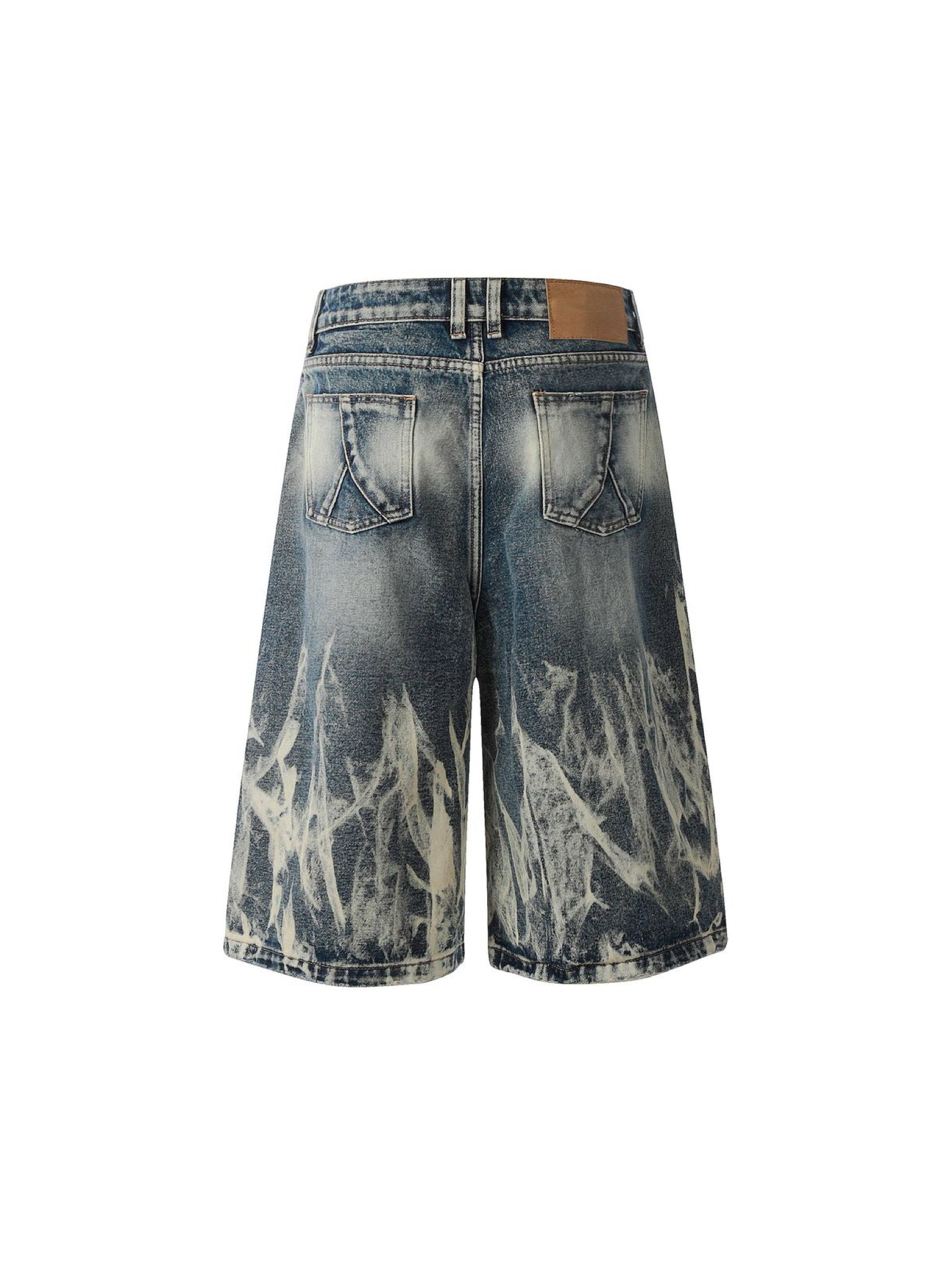 Undeveloped Acid Denim Shorts