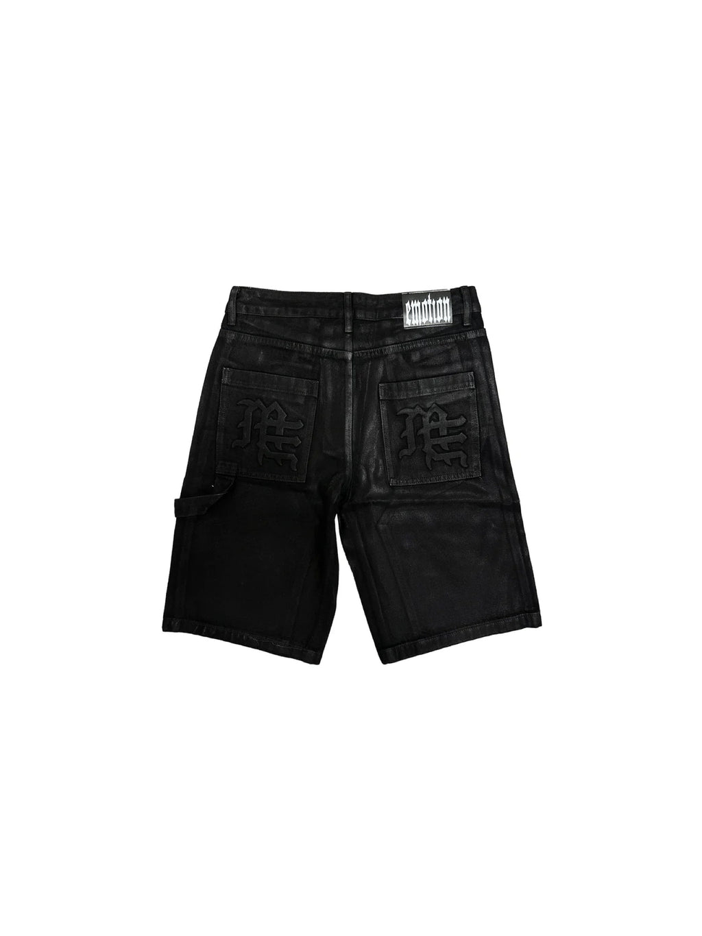 Mixed Emotion Worker Denim Shorts Wax Black
