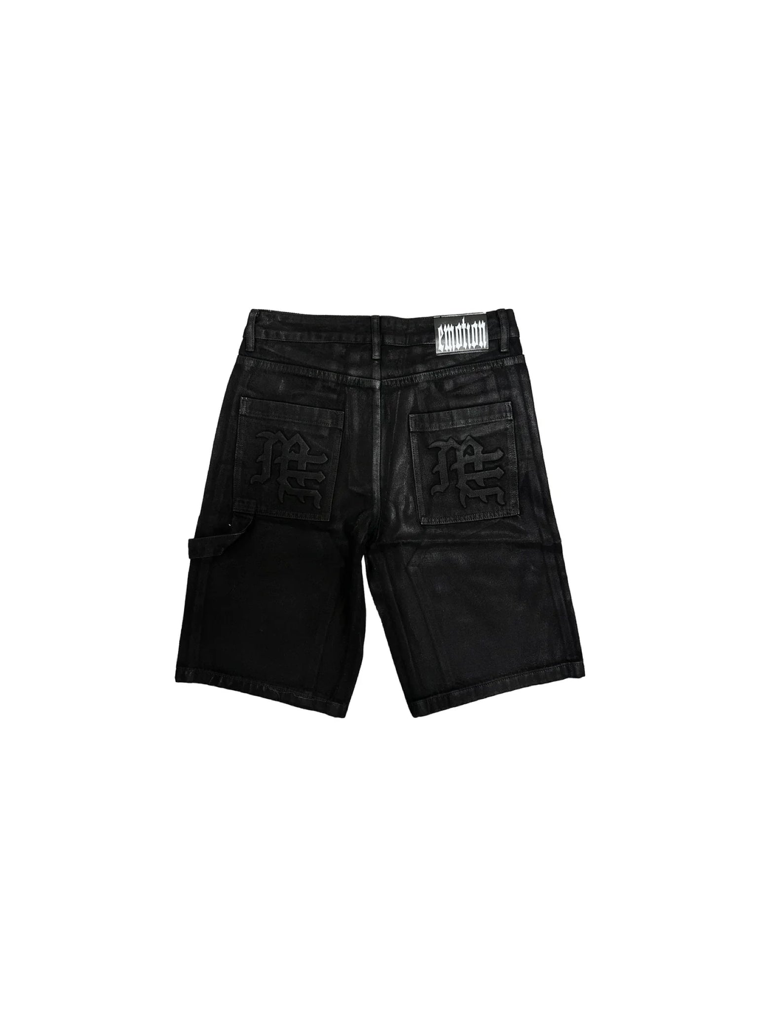Mixed Emotion Worker Denim Shorts Wax Black
