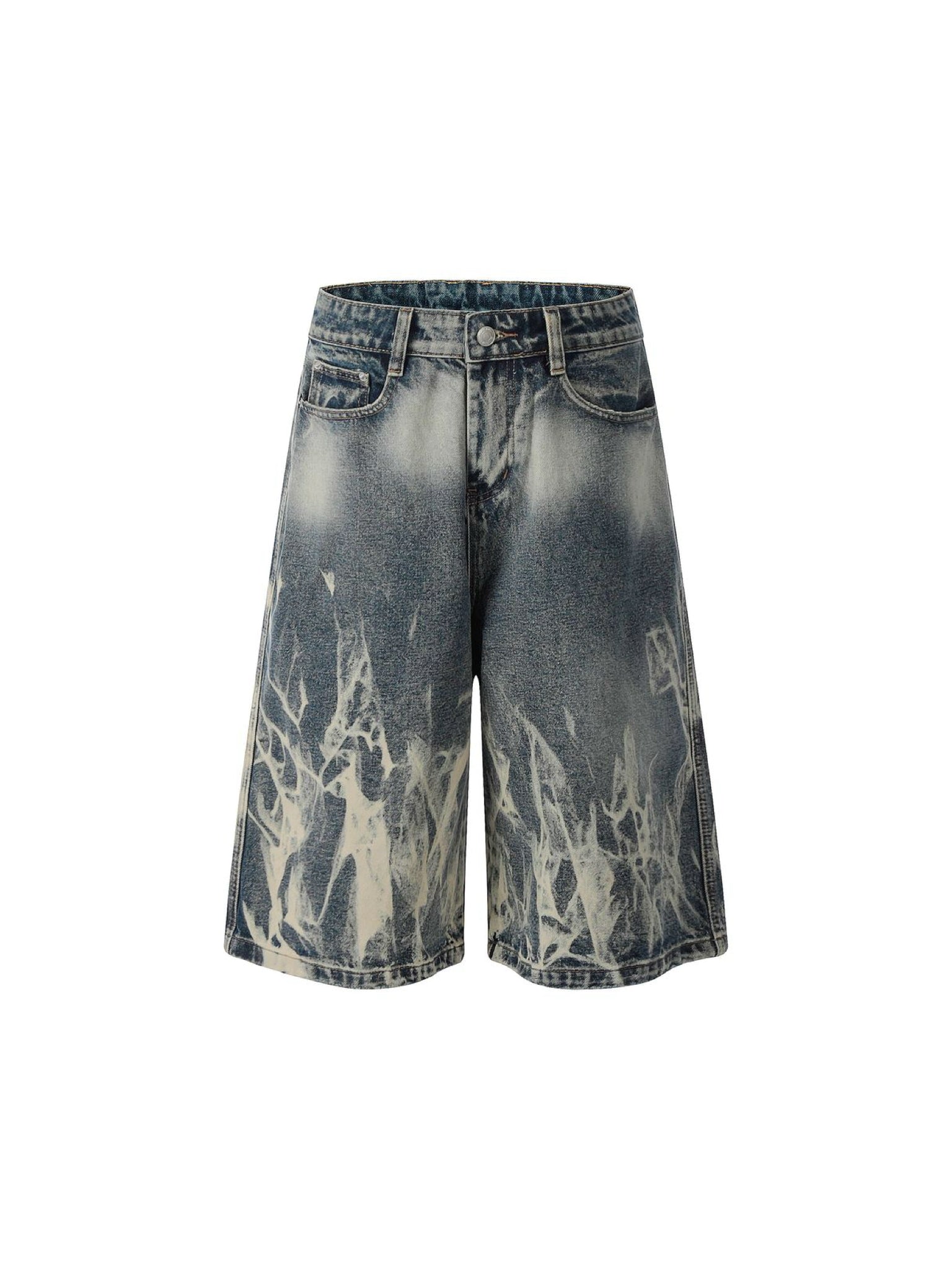 Undeveloped Acid Denim Shorts