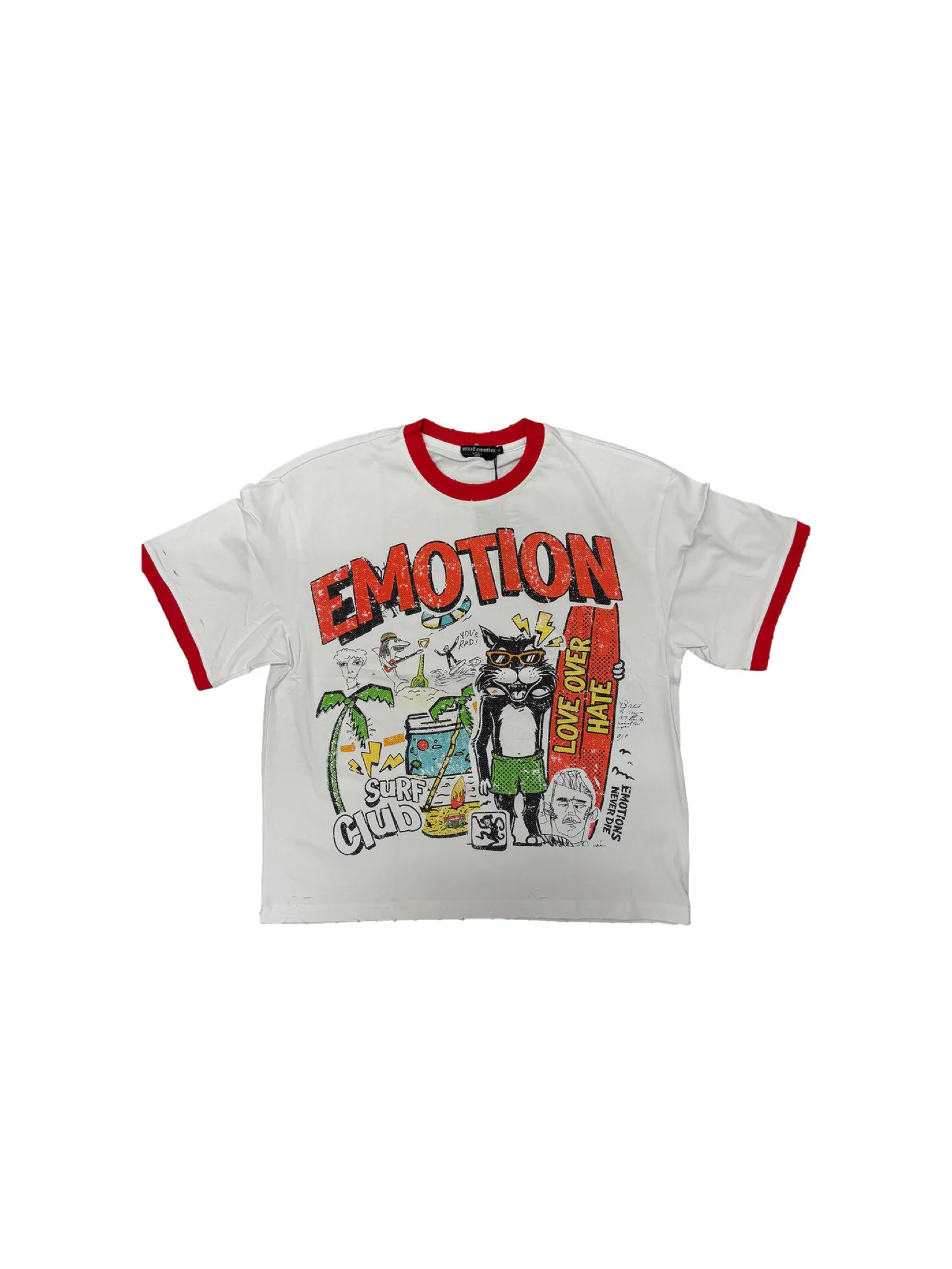Mixed Emotion Surf Club Tee White