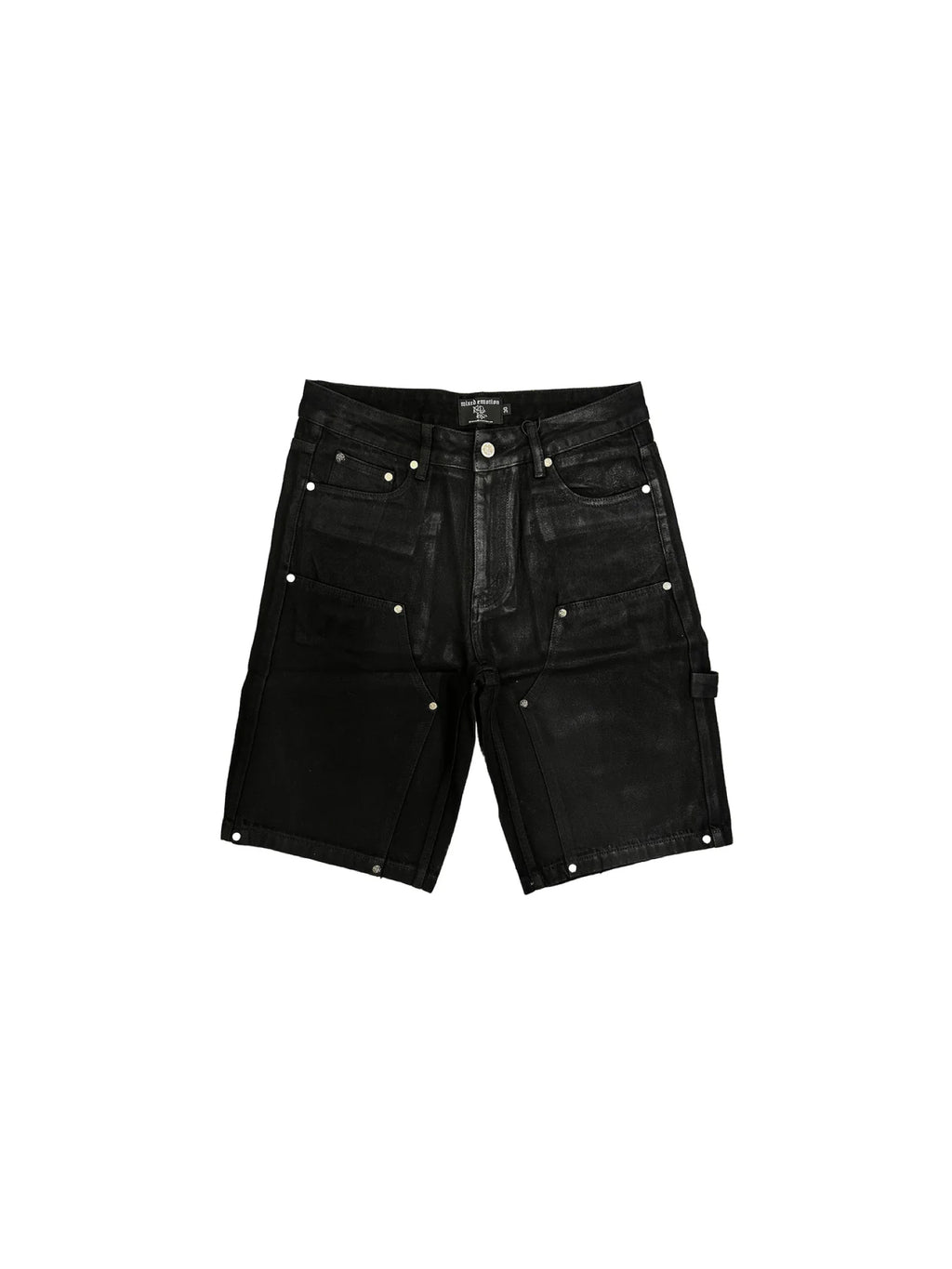 Mixed Emotion Worker Denim Shorts Wax Black
